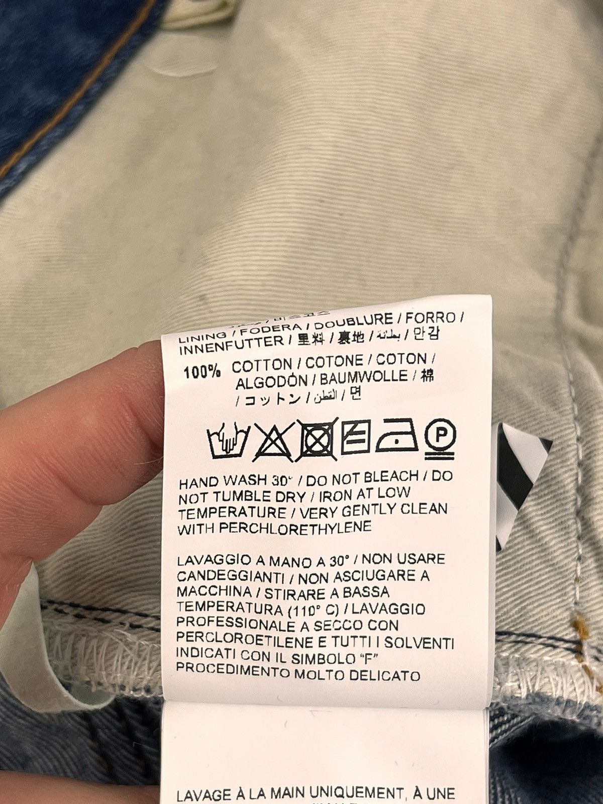 Off-White LOGO PLACK DENIM JEANS Size US 32 / EU 48 - 11 Thumbnail
