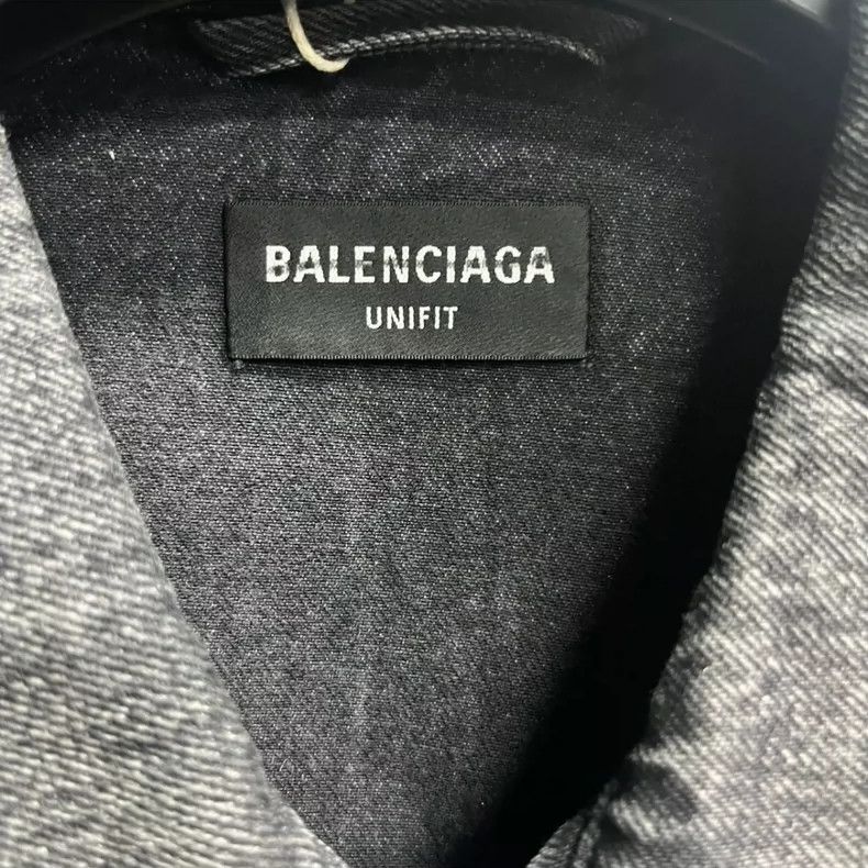 Balenciaga Balenciaga Black Grey 520 Capsule Solid Washed Old Digital Size US S / EU 44-46 / 1 - 4 Thumbnail