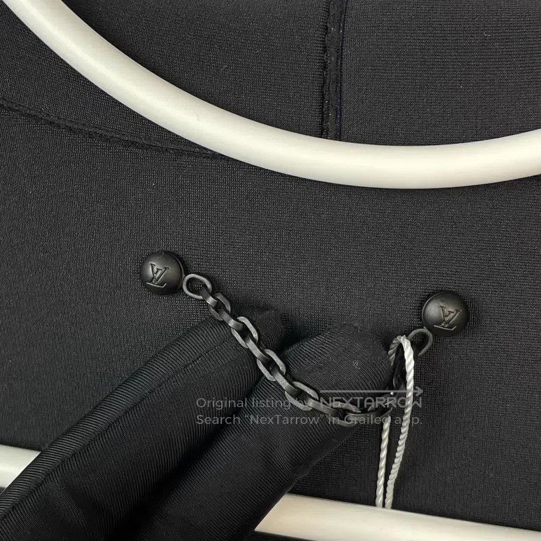 Louis Vuitton Louis Vuitton Dark Blue Hooded Zip Leather Jacket Size US S / EU 44-46 / 1 - 5 Thumbnail