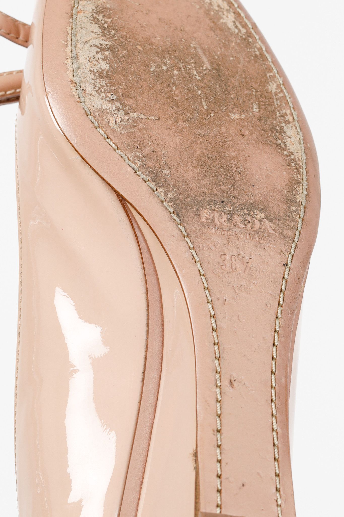 Prada Prada Blush Vernice Bow Pointed-Toe Wedges Size US 8 / IT 38 - 5 Thumbnail