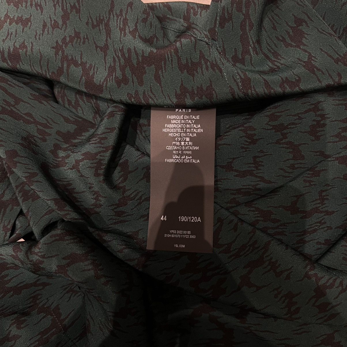 Saint Laurent Paris Saint Laurent Short Sleeve Shirt Size US S / EU 44-46 / 1 - 4 Thumbnail