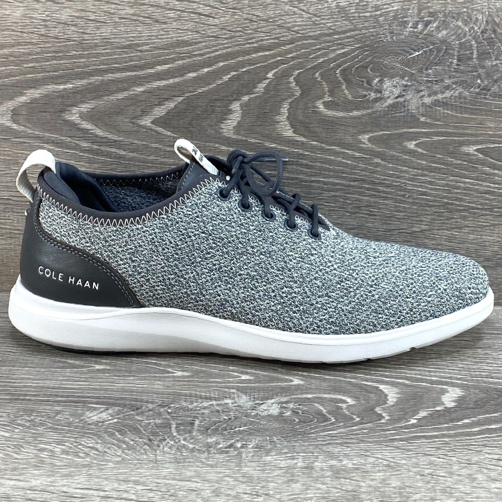Cole Haan Men Cole Haan GrandPlus Essex Distance Knit Oxford Nimbus Cloud Gray C30821 8.5 Size US 9 / EU 42 - 2 Thumbnail
