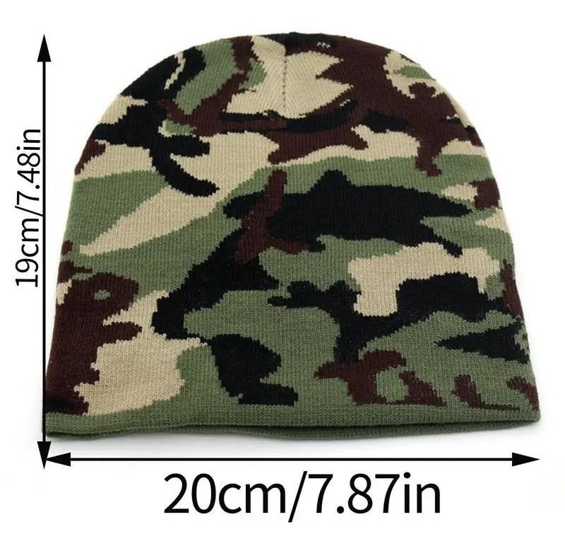 Other Green Flame Beanies Hat Knitted Size ONE SIZE - 3 Thumbnail