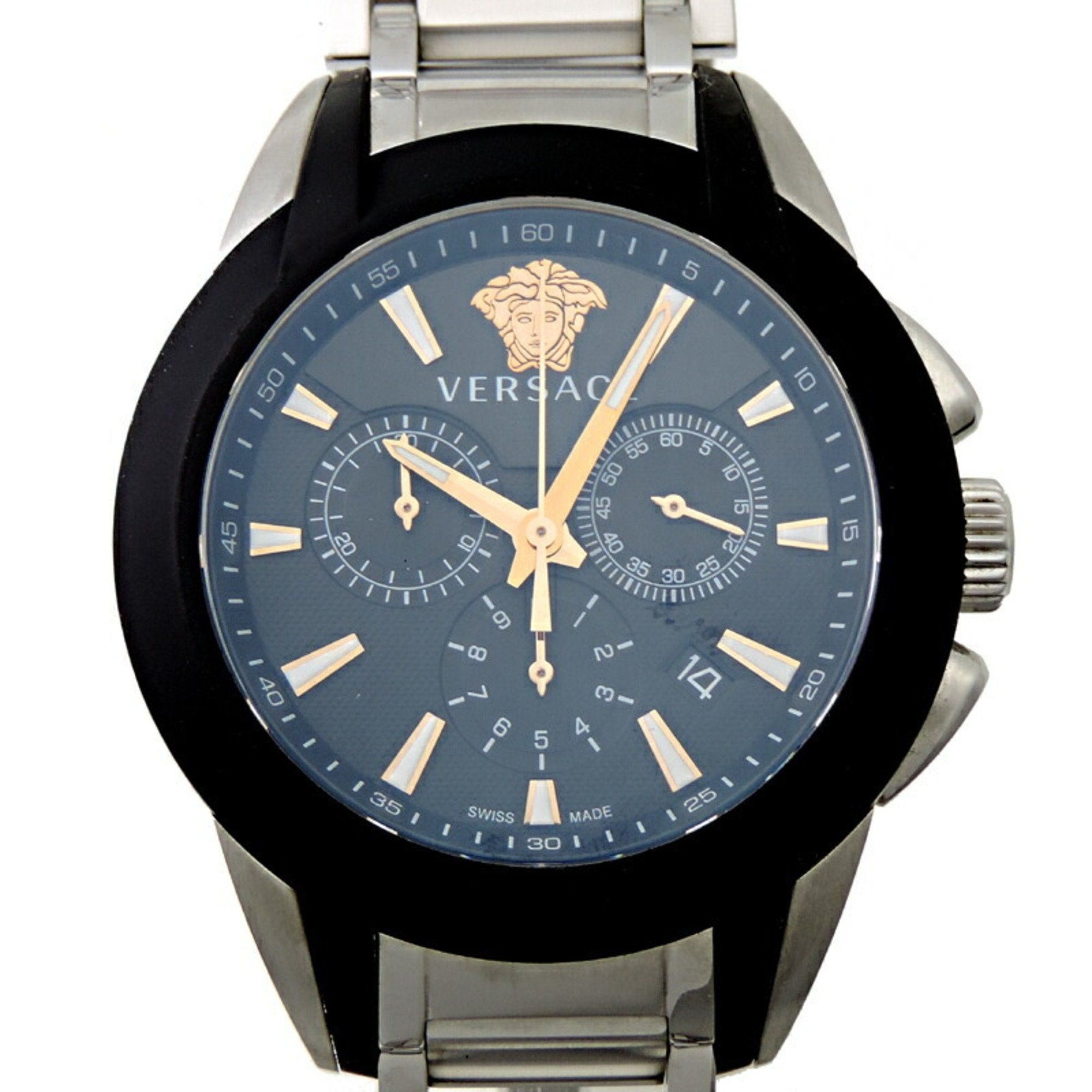 image of Versace Character Chrono Men's Watch Vem8 in Black