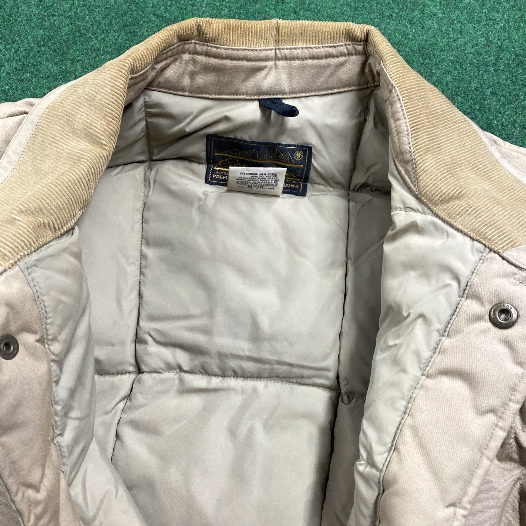 Eddie Bauer VINTAGE Eddie Bauer Goose Down Puffer Jacket Mens L Beige 70S Quilted Parka USA 3-in-1 Jacket Down Insulated Full Zip Lined Size US L / EU 52-54 / 3 - 5 Thumbnail