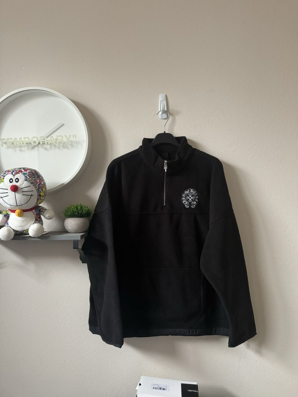 Chrome Hearts Chrome Hearts Half Zip Horse Shoe Fleece Jacket 