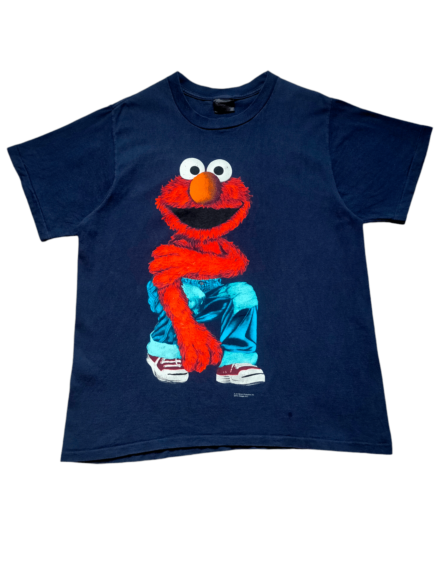 Vintage Vintage 90s Elmo Sesame Street Single Stich tee Size US L / EU 52-54 / 3 - 1 Thumbnail