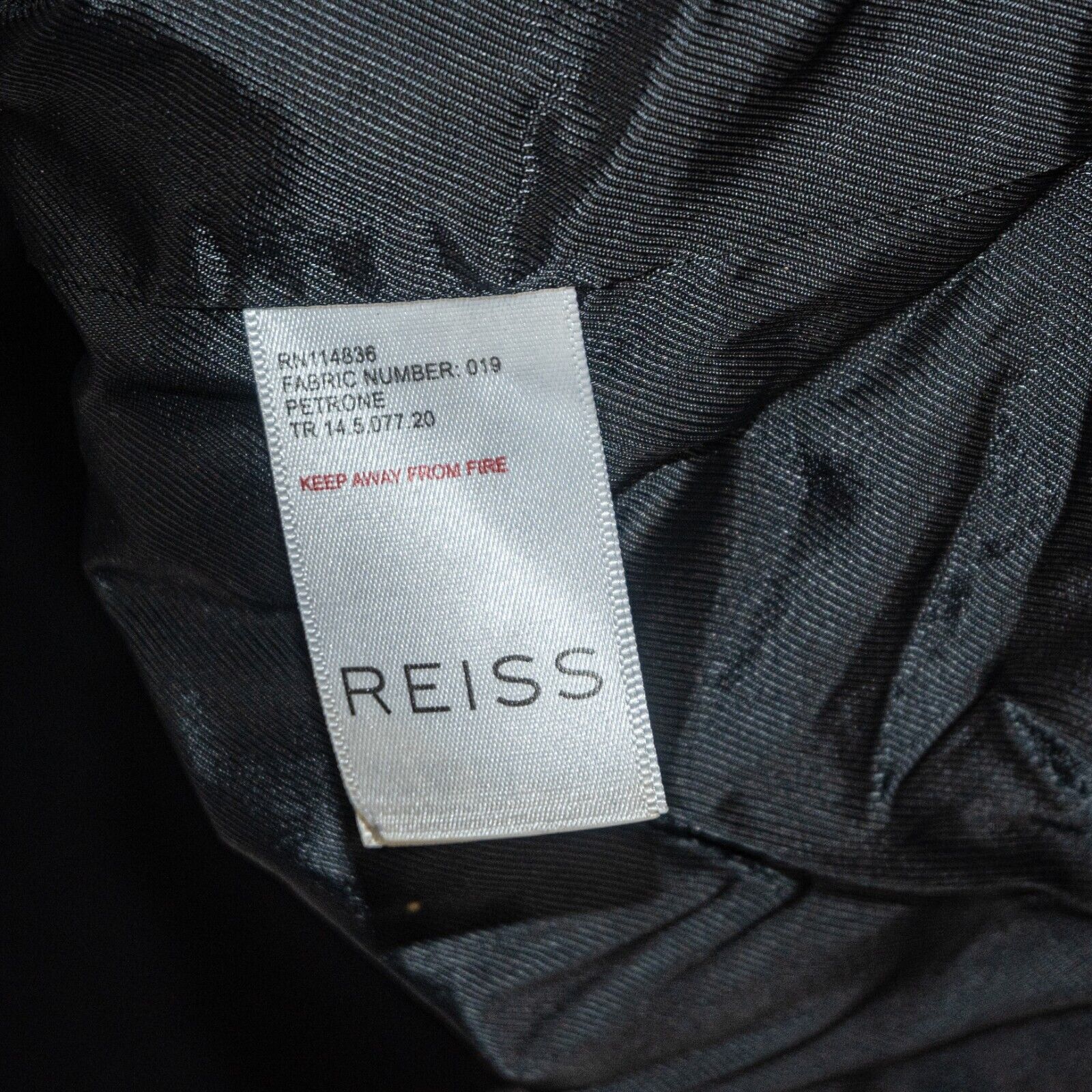 Reiss REISS Women's Wool PETRONE Pea Coat zip up in navy blue Size S / US 4 / IT 40 - 6 Thumbnail