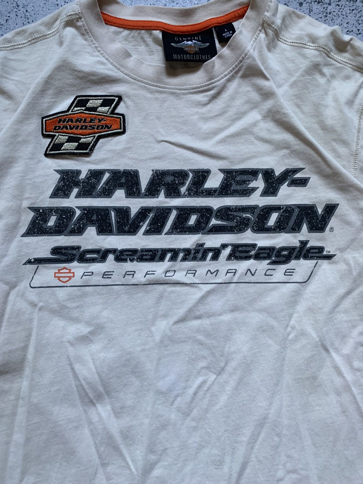 Harley Davidson × Vintage Vintage 90s Flame Harley Davidson Longsleeve T-Shirt Y2K USA Size US L / EU 52-54 / 3 - 2 Thumbnail