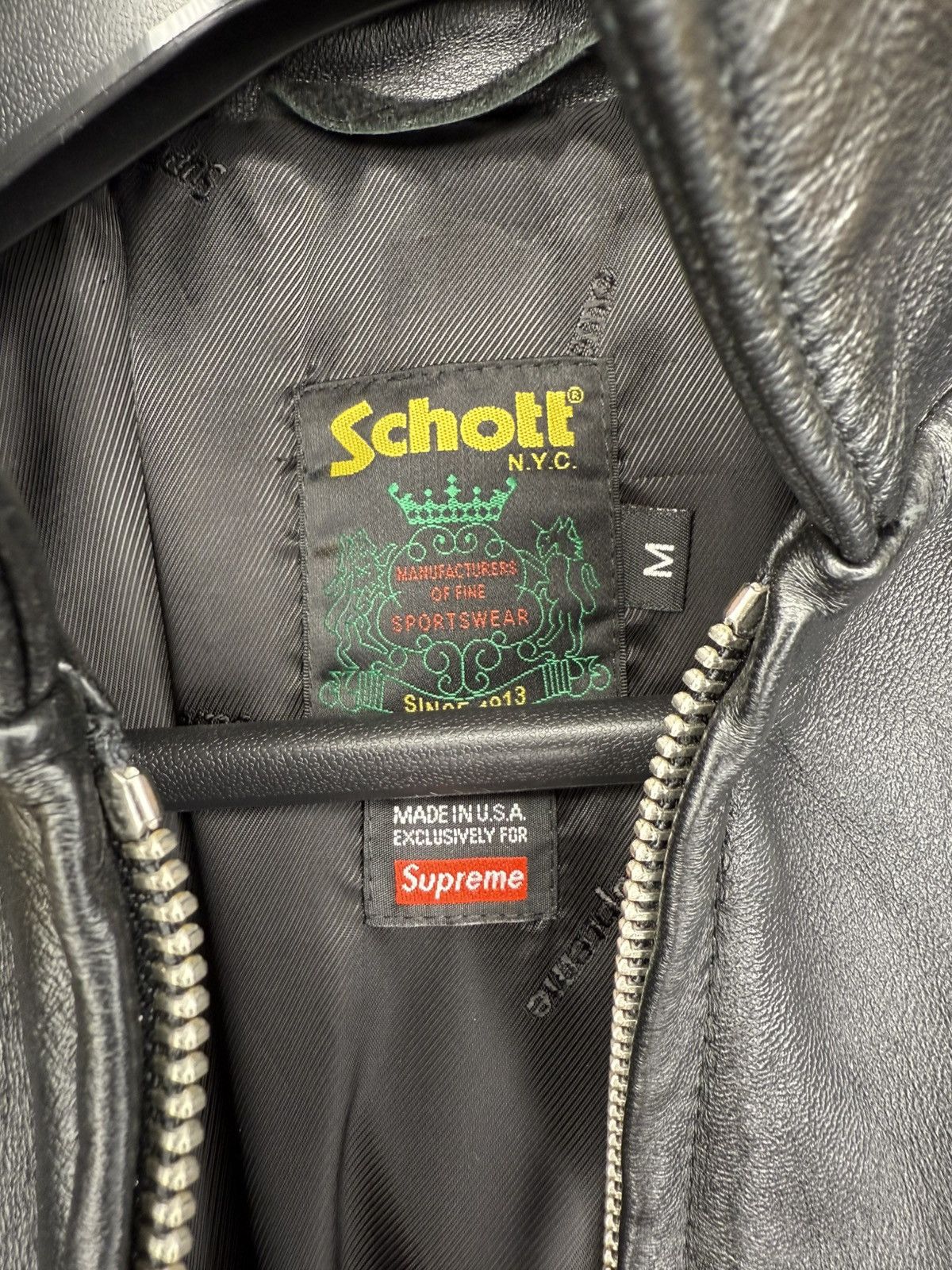 Schott × Supreme Supreme X Schott Size US M / EU 48-50 / 2 - 6 Thumbnail