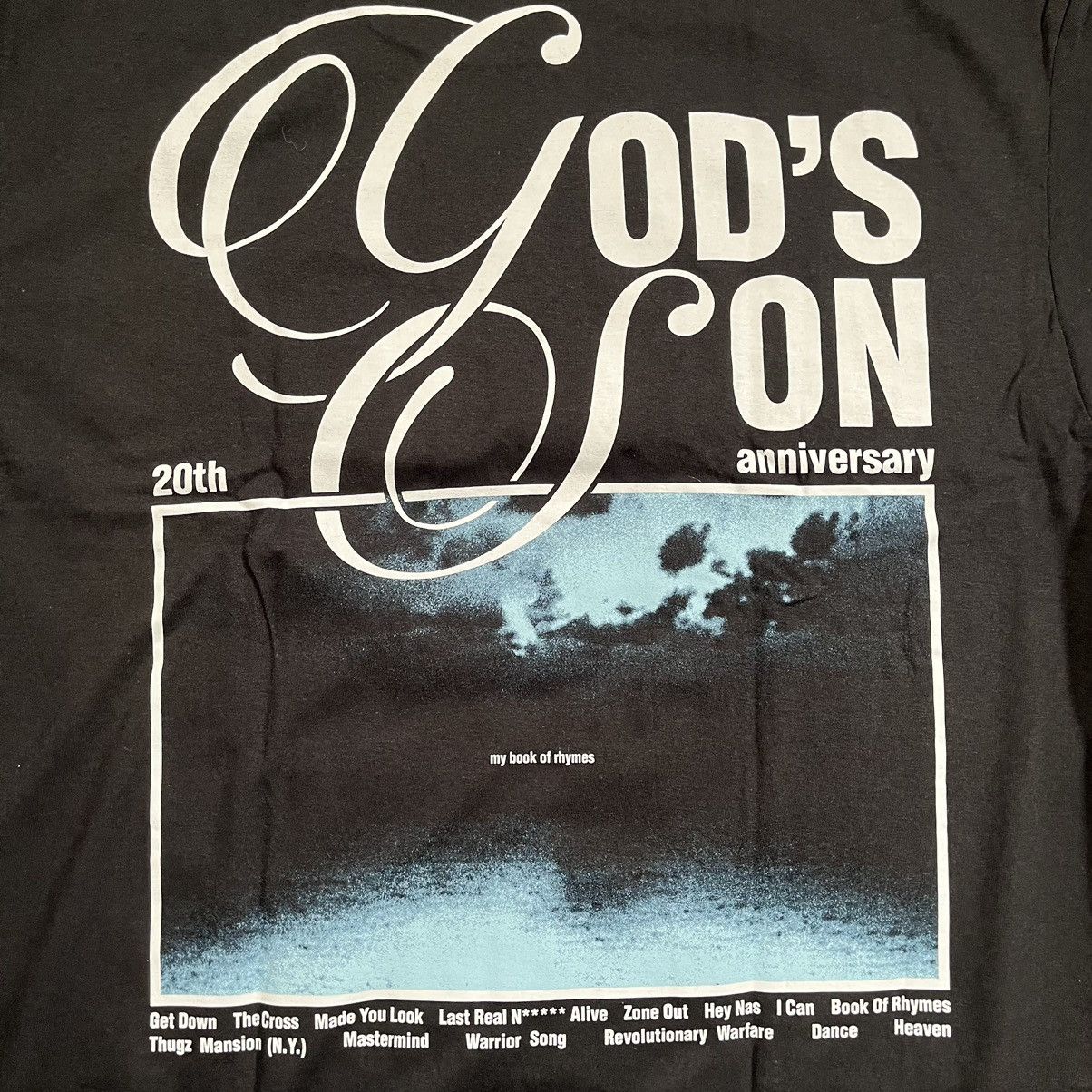 Nas × Wu-Tang Clan 🔴Nas Shirt Size XL God’s Son Black Tshirt Hip-Hop Size US XL / EU 56 / 4 - 4 Thumbnail