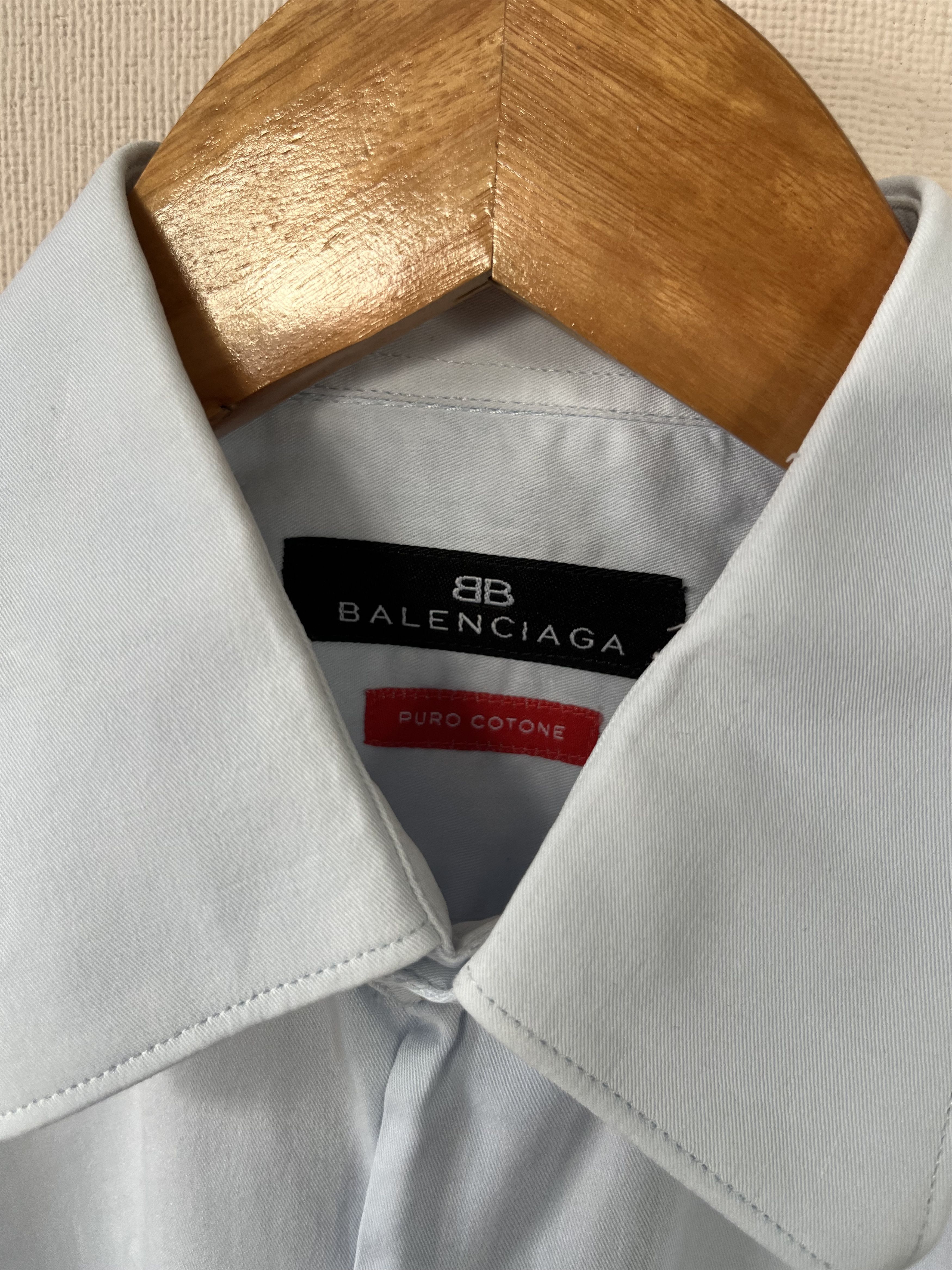 Balenciaga Balenciaga Cotton Shirt Button Up Longsleeve Size 15 / 38 Size US S / EU 44-46 / 1 - 4 Thumbnail