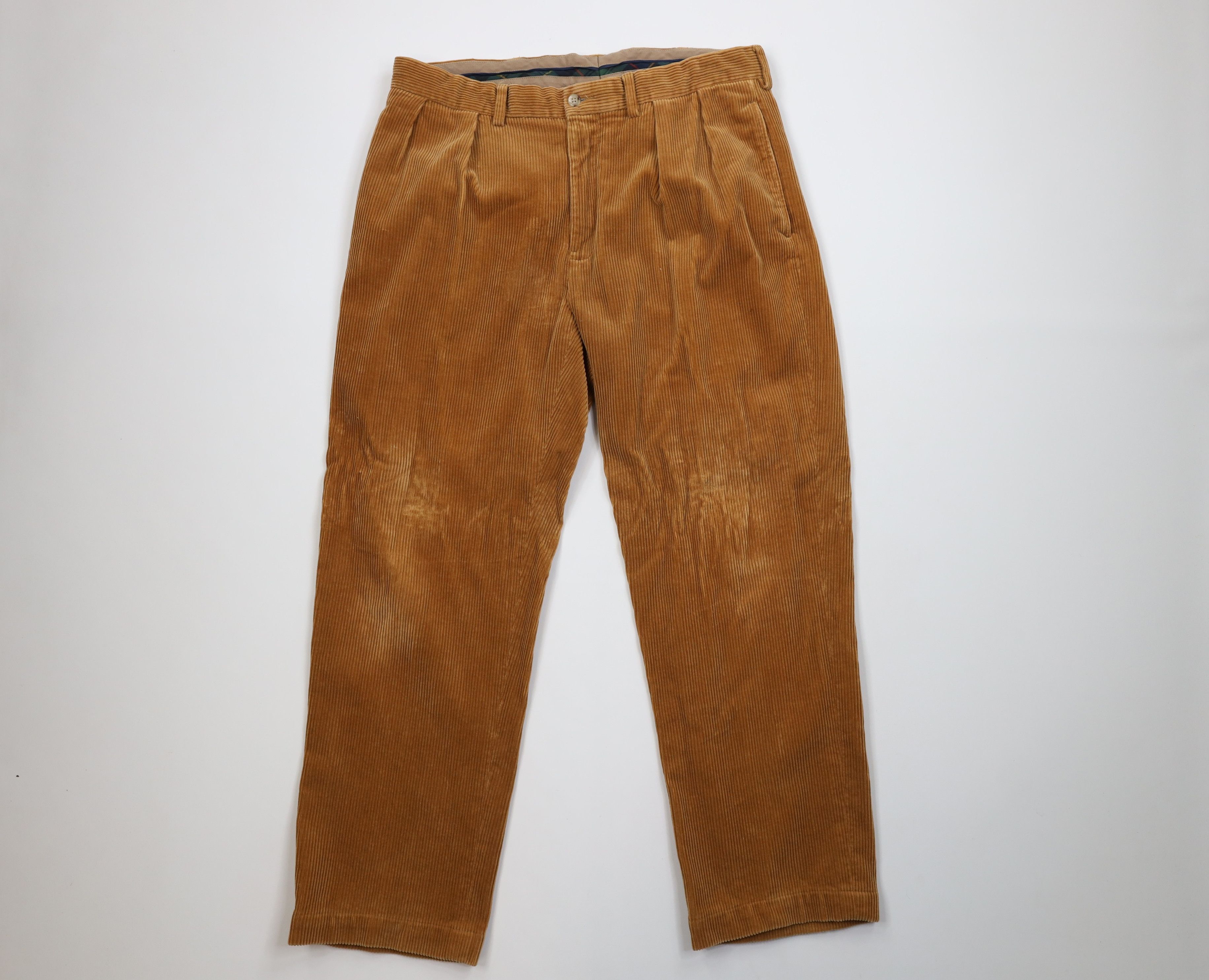 Vintage 90s Ralph Lauren Heavy Wide Leg Corduroy Pants