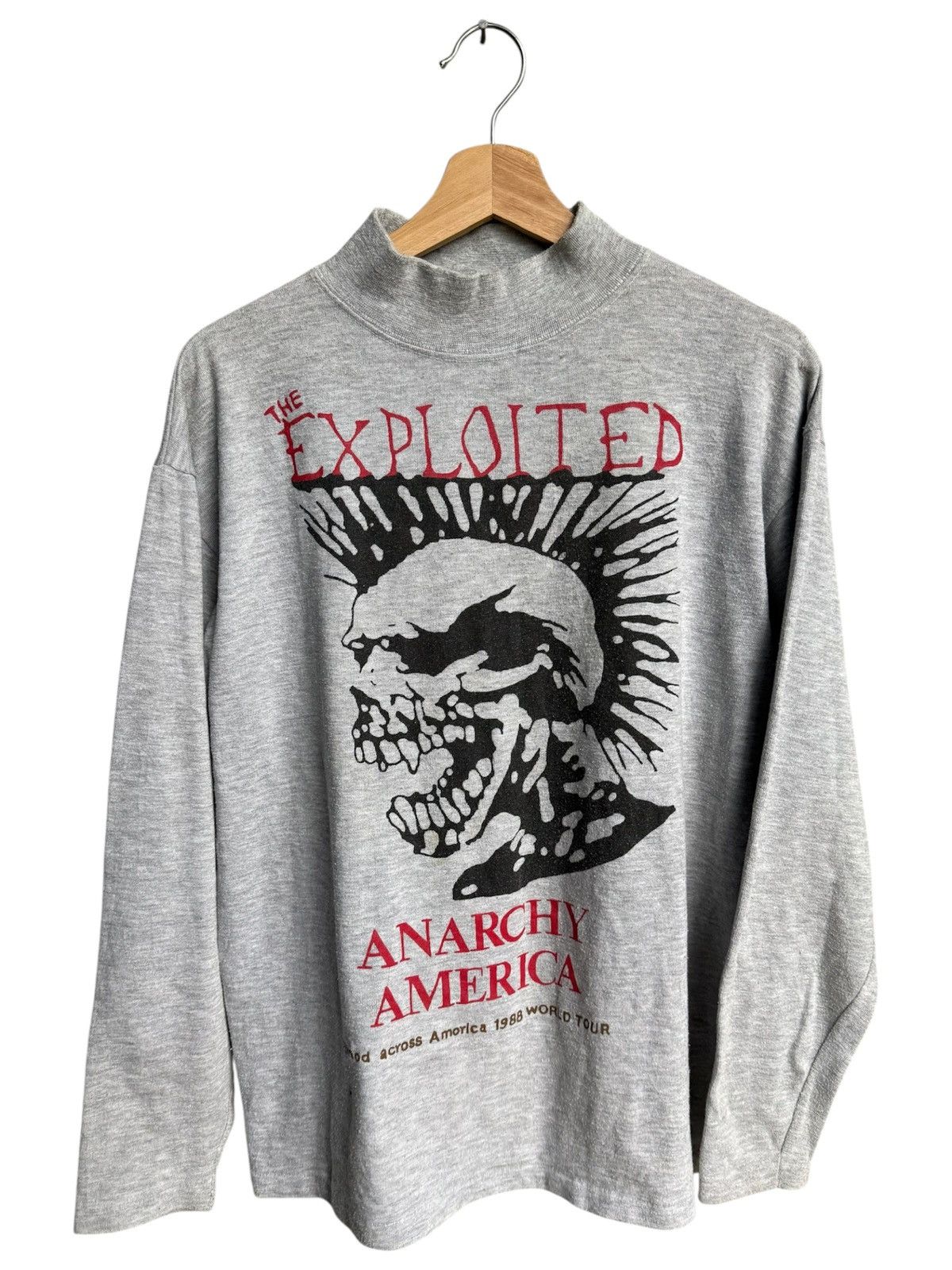 Band Tees Vintage The Exploited 1988 world tour band tee Size US L / EU 52-54 / 3 - 1 Thumbnail