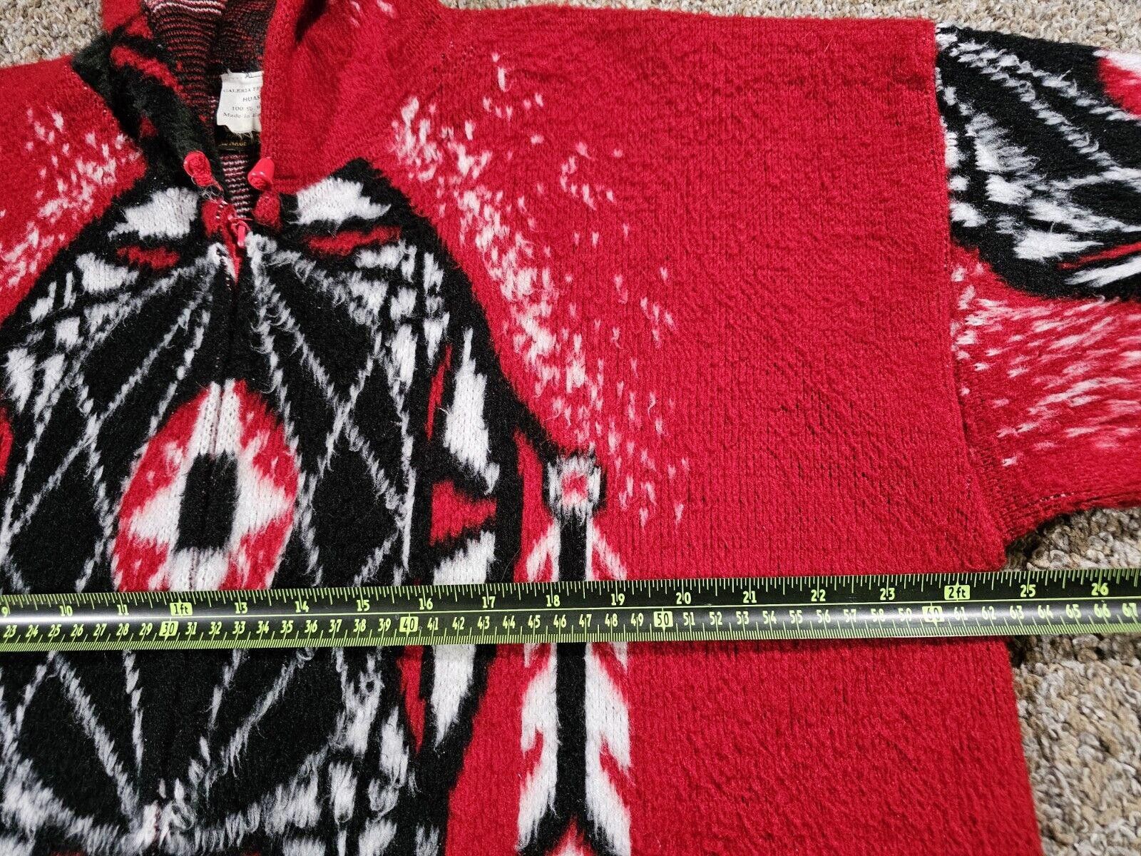Designer Galeria Peguche HUASI wool Hood Fullzip Handmade sweater L Size US L / EU 52-54 / 3 - 6 Thumbnail