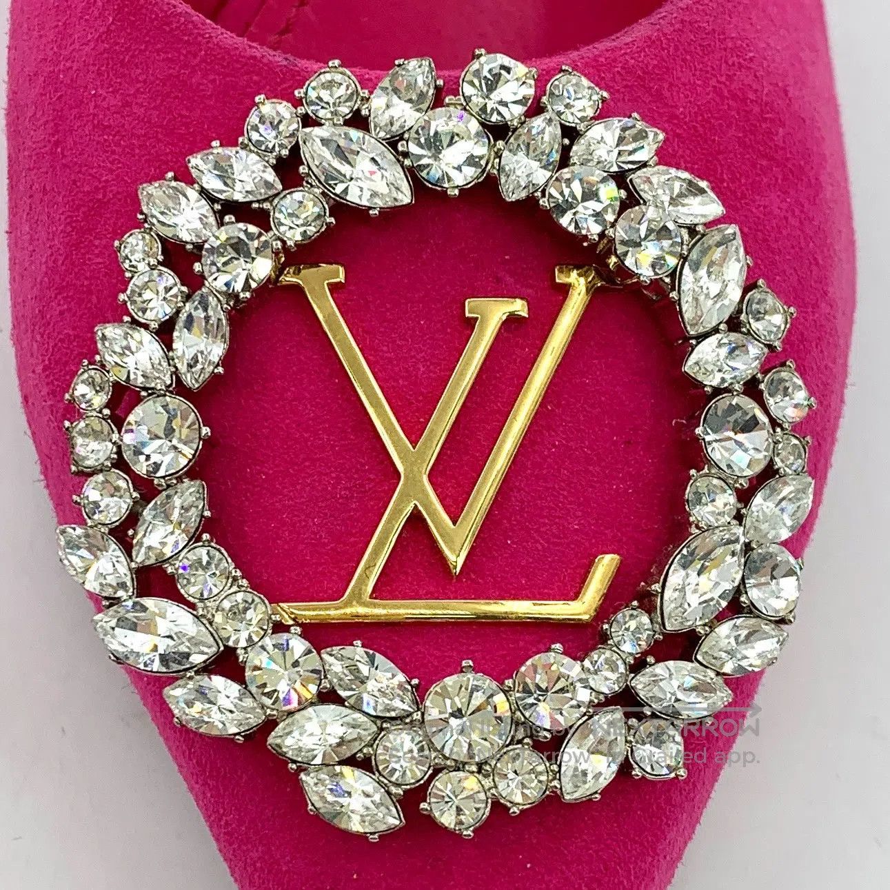 Louis Vuitton Louis Vuitton Pink pointed toe studded logo design stilett Size US 4.5 / IT 34.5 - 6 Thumbnail