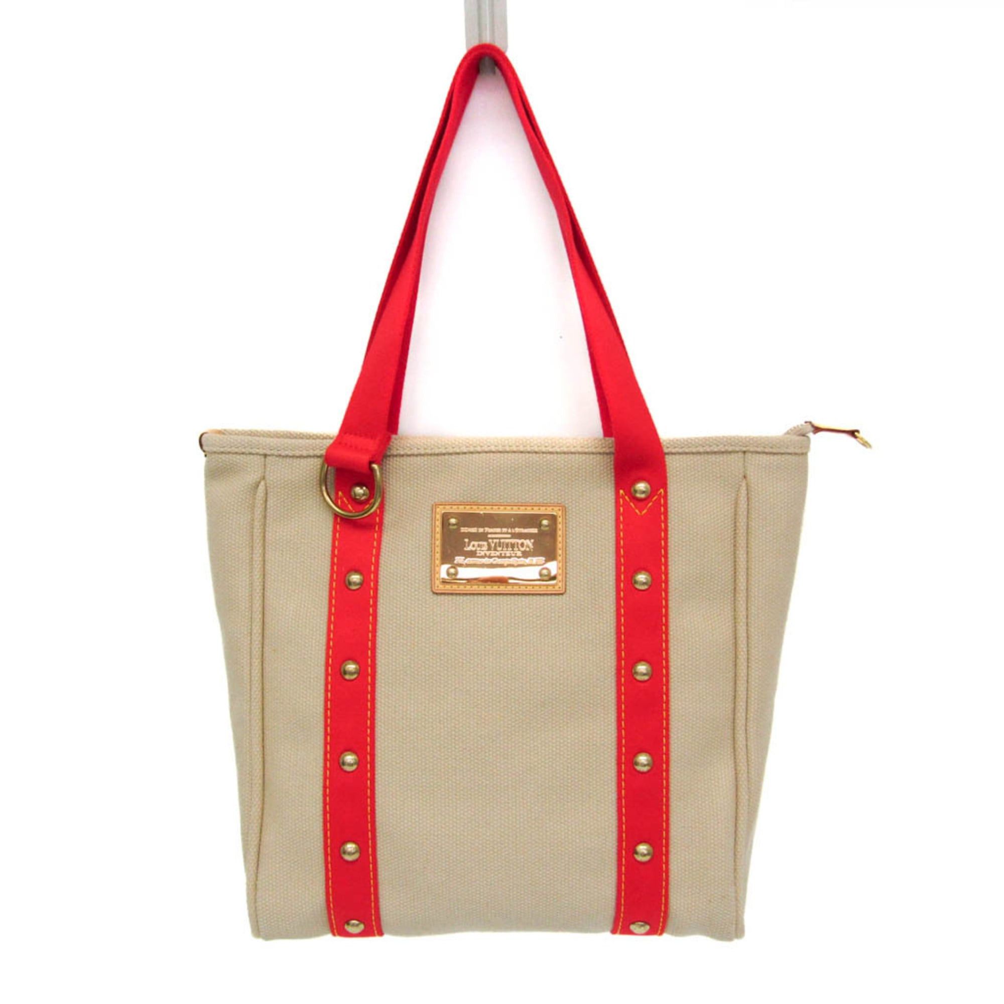 Louis Vuitton Louis Vuitton Antigua Cabas MM M40035 Women's Tote Bag Beige,Red Color Size ONE SIZE - 1 Thumbnail