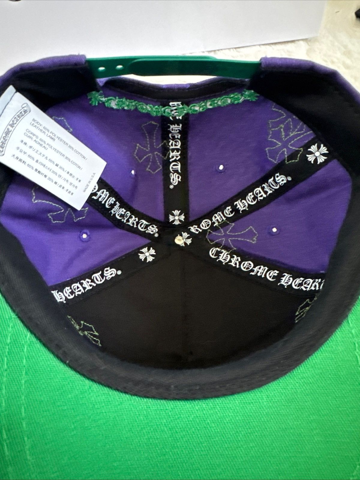 Chrome Hearts Chrome hearts leather cross patch baseball hat Size ONE SIZE - 3 Thumbnail