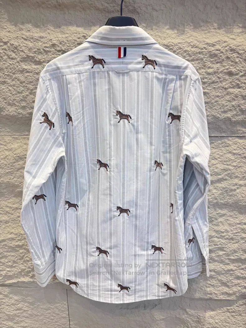 Thom Browne Thom Browne White Shirt Size US L / EU 52-54 / 3 - 5 Thumbnail