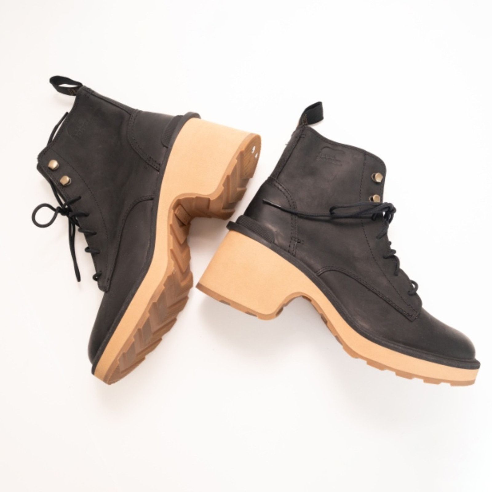 SOREL Sorel. High-Line Heel Lace Boot. Size US 8.5 / IT 38.5 - 3 Thumbnail