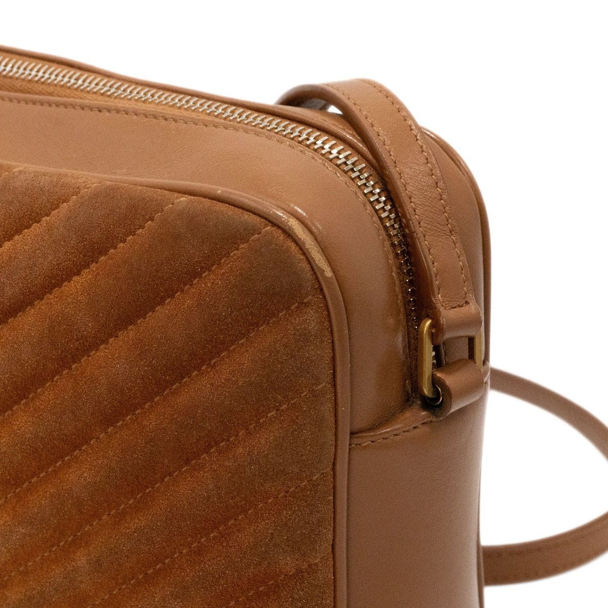 Saint Laurent Paris Saint Laurent Paris 'Lou' Suede Camera Bag Size ONE SIZE - 11 Thumbnail