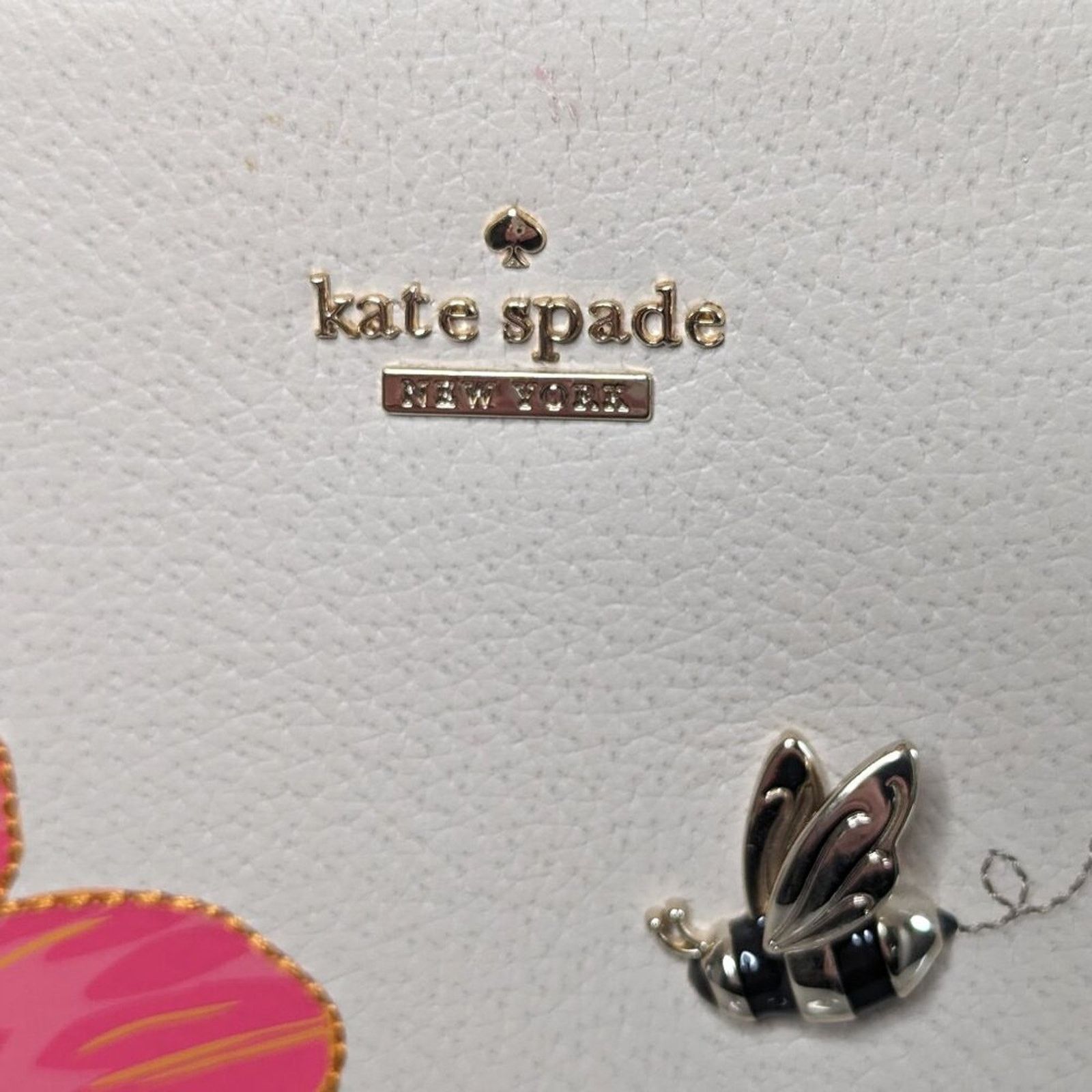 Kate Spade Kate Spade Cream Picnic Perfect Bee Lottie Handbag Crossbody Size ONE SIZE - 4 Thumbnail