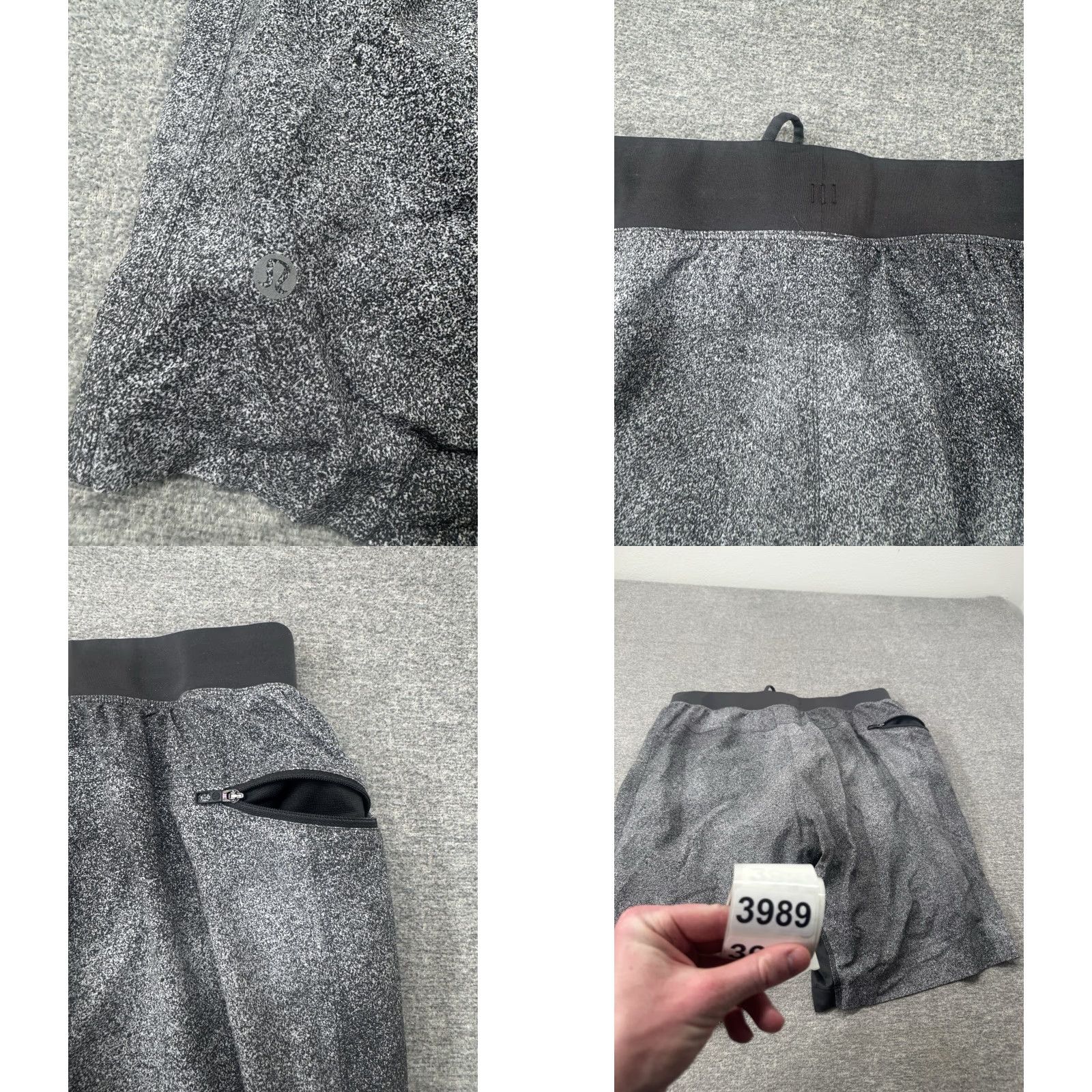 Lululemon Lululemon T.H.E. Short Men’s L 8” Gray Black Athletic Gym Shorts | Cross Training | Running & Jogging | Regular Size Size US 33 - 8 Thumbnail