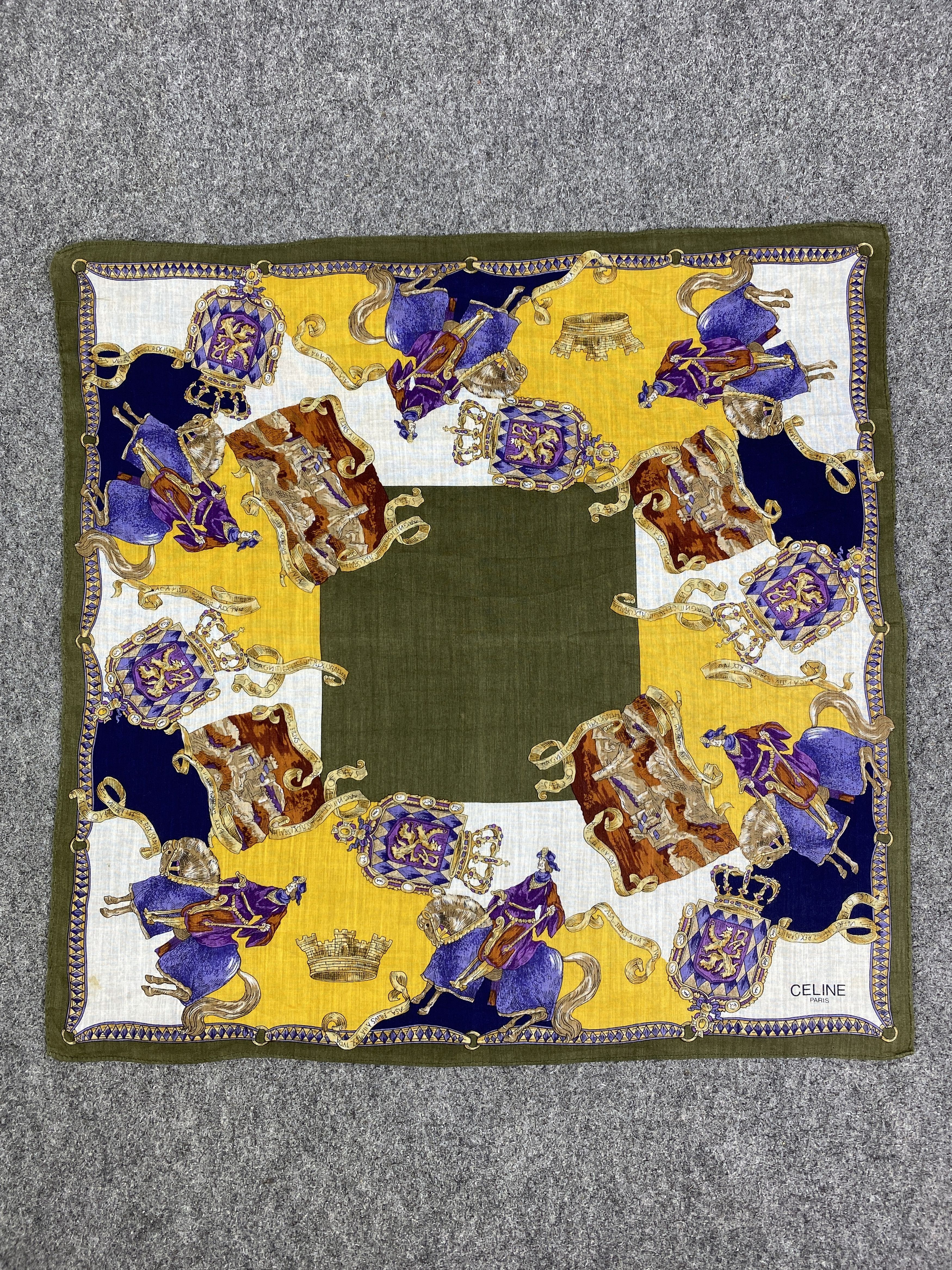 Celine Vintage Celine Handkerchief / Neckerchief HKC1057 Size ONE SIZE - 4 Thumbnail