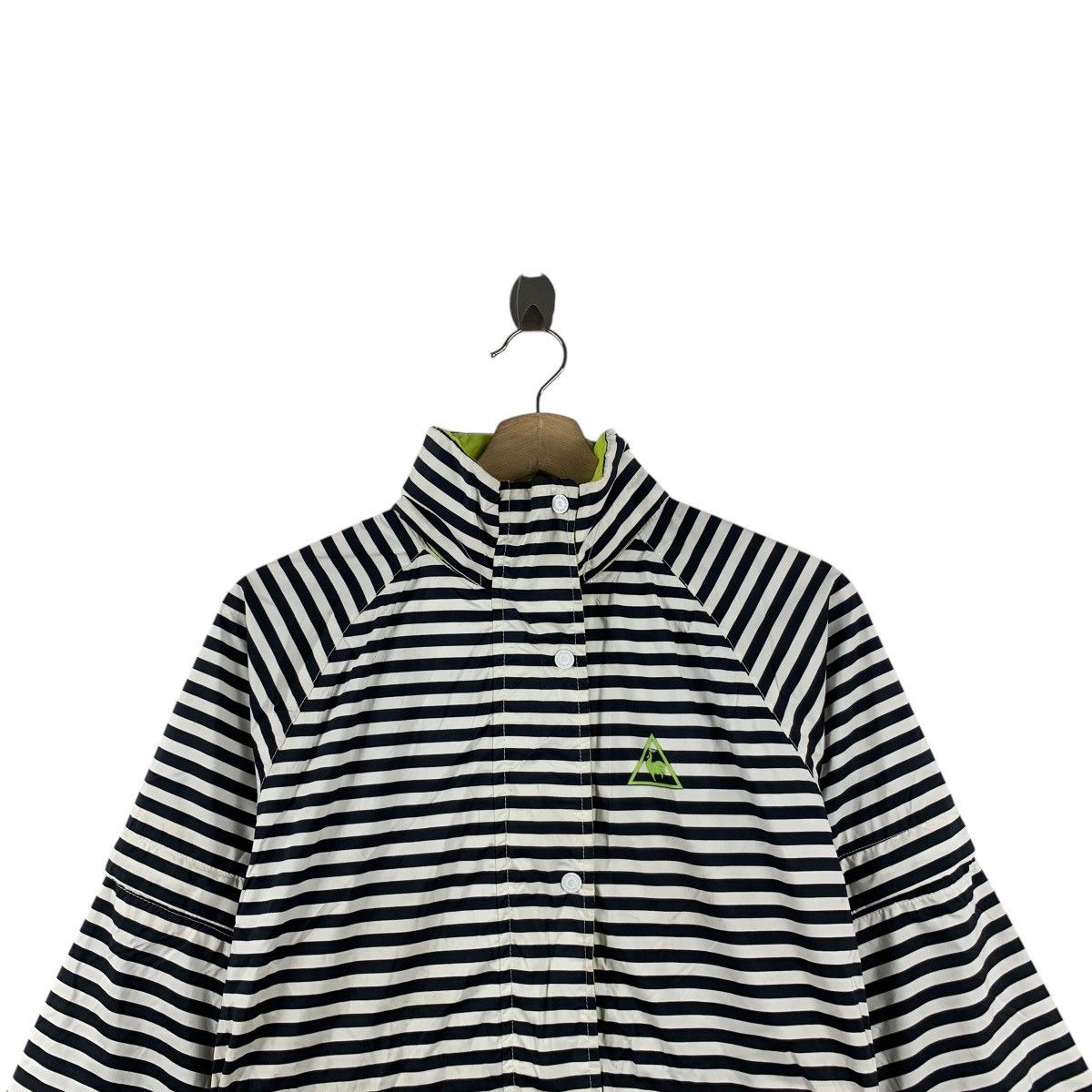 Le Coq Sportif Vintage LE COQ SPORTIF Golf Collection Striped Parka Trench Size L / US 10 / IT 46 - 2 Thumbnail