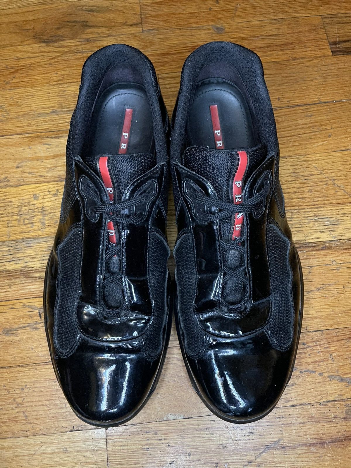 Prada Prada America's Cup Black Patent Leather | No Box Rare Size US 9 / EU 42 - 2 Thumbnail