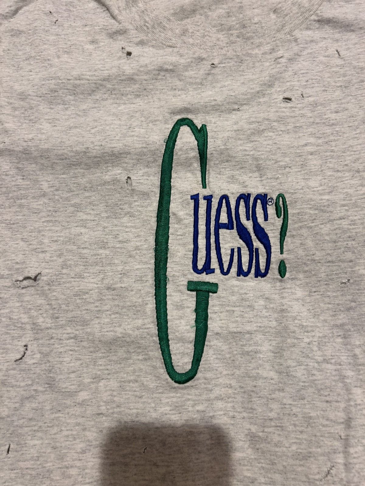 Guess Vintage 1990s Distressed Guess Shirt Size US L / EU 52-54 / 3 - 2 Thumbnail