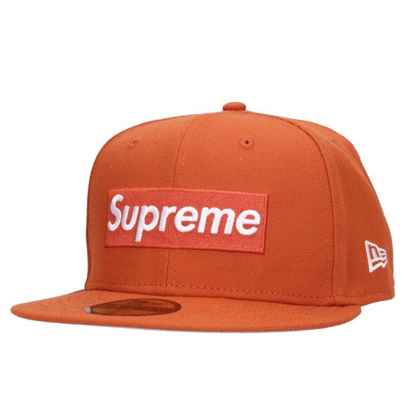 Supreme x New Era 24SS MLB Teams Box Logo New Era Hat Brown Size 7.75