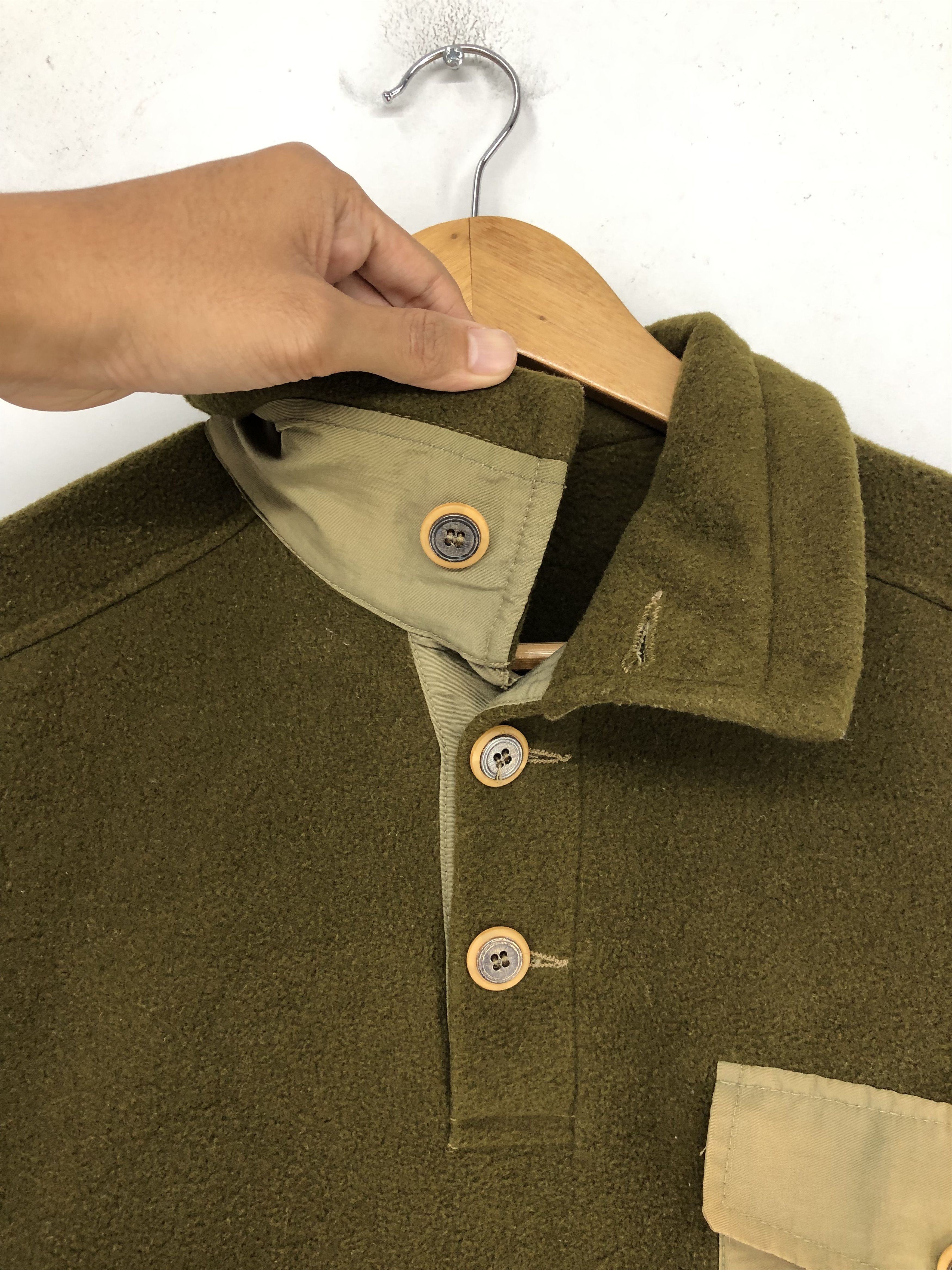 Gramicci Vintage 90s Gramicci Henry Neck Fleece Pullover Jacket Size US M / EU 48-50 / 2 - 7 Thumbnail