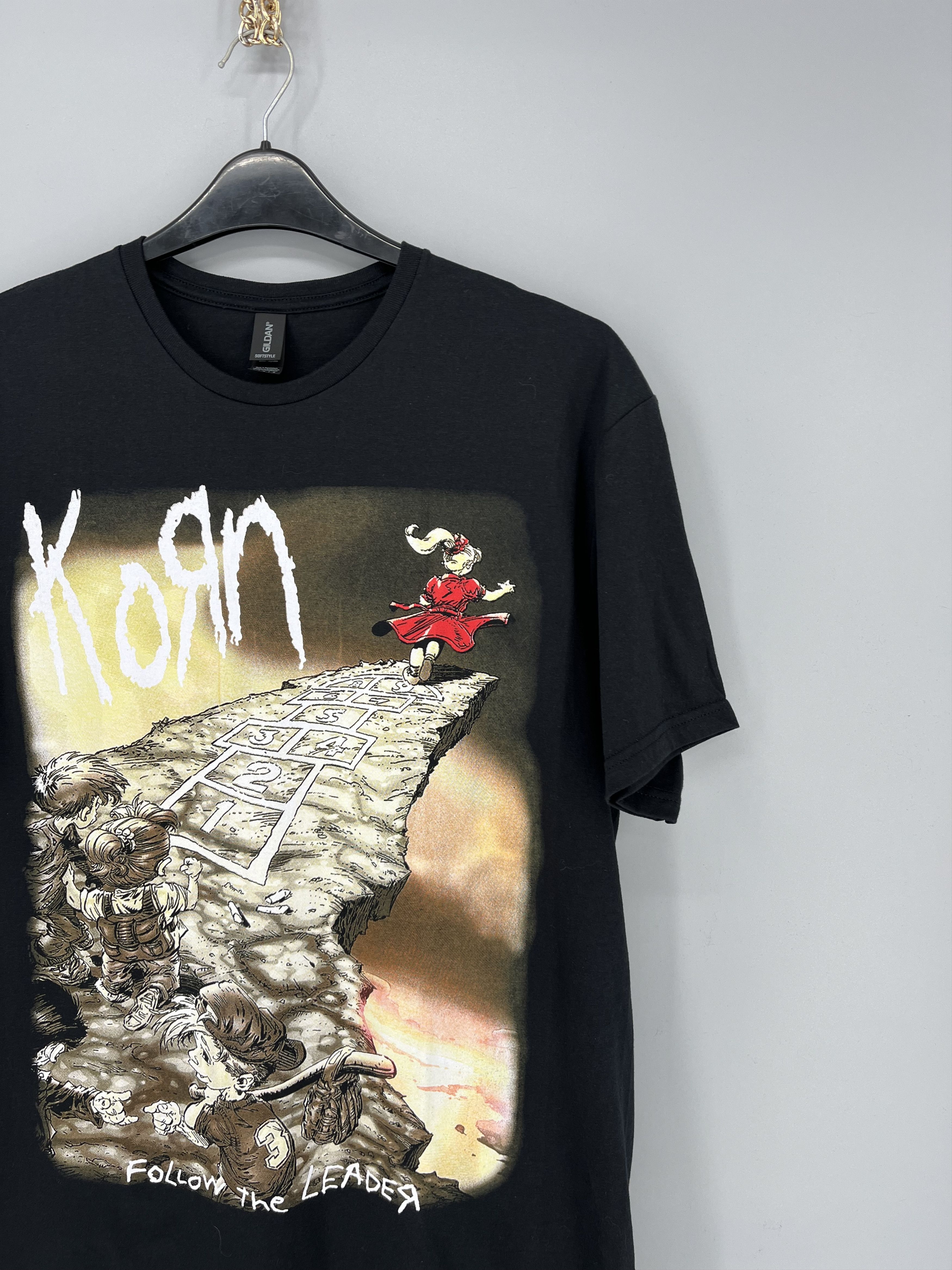 Band Tees Vintage Y2K KORN Band Tour Rock T-shirt Streetwear 90s Style Size US L / EU 52-54 / 3 - 5 Thumbnail
