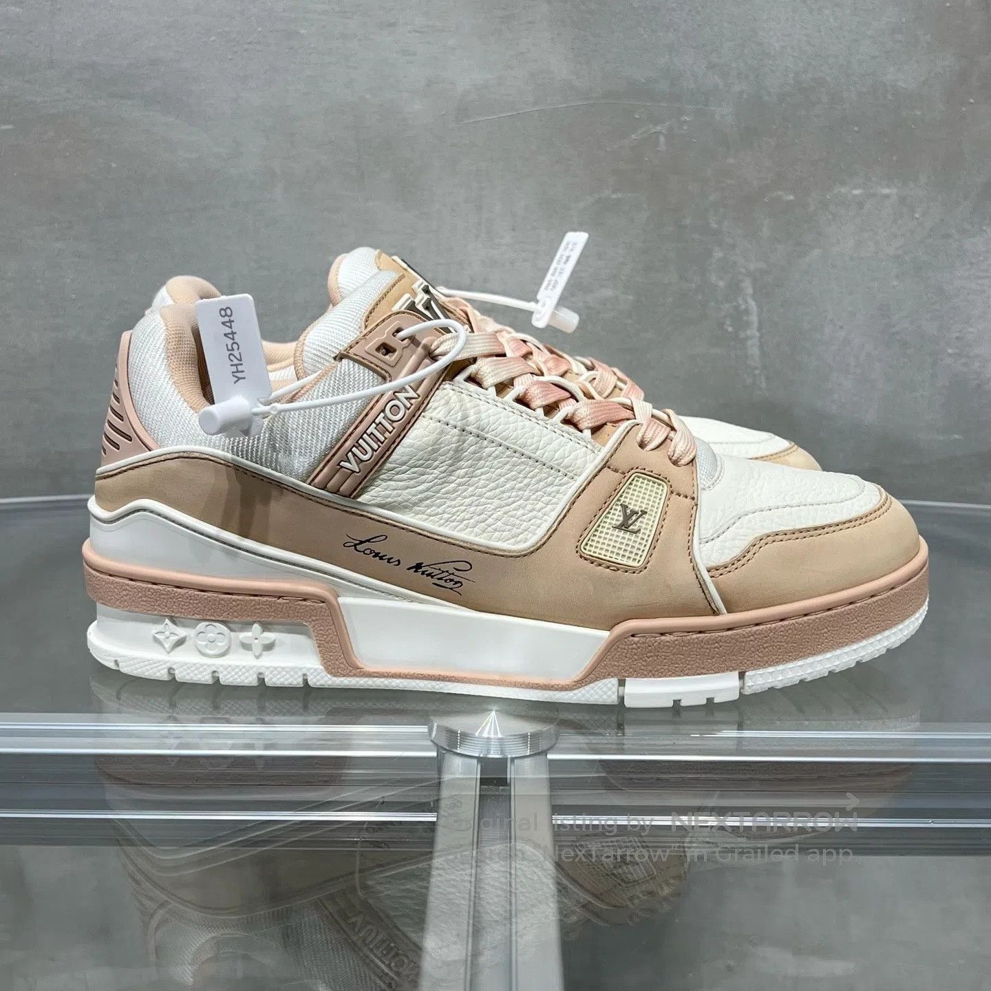 Louis Vuitton Louis Vuitton trainer white pink shoes Size US 8 / IT 38 - 4 Thumbnail