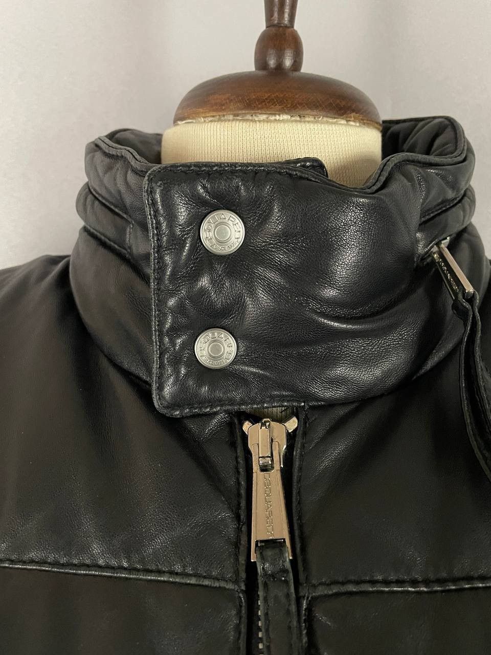 Dsquared2 Dsquared2 Leather Jacket Black Moto Size US S / EU 44-46 / 1 - 4 Thumbnail