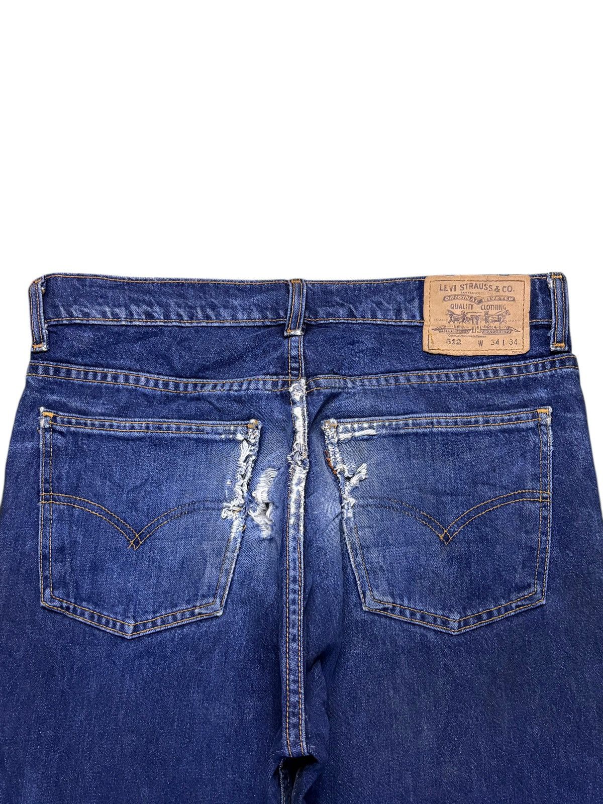 Levi's Vintage 80s Levis 612 Orange Tab Blue Wash Baggy Jeans Size US 32 / EU 48 - 8 Thumbnail