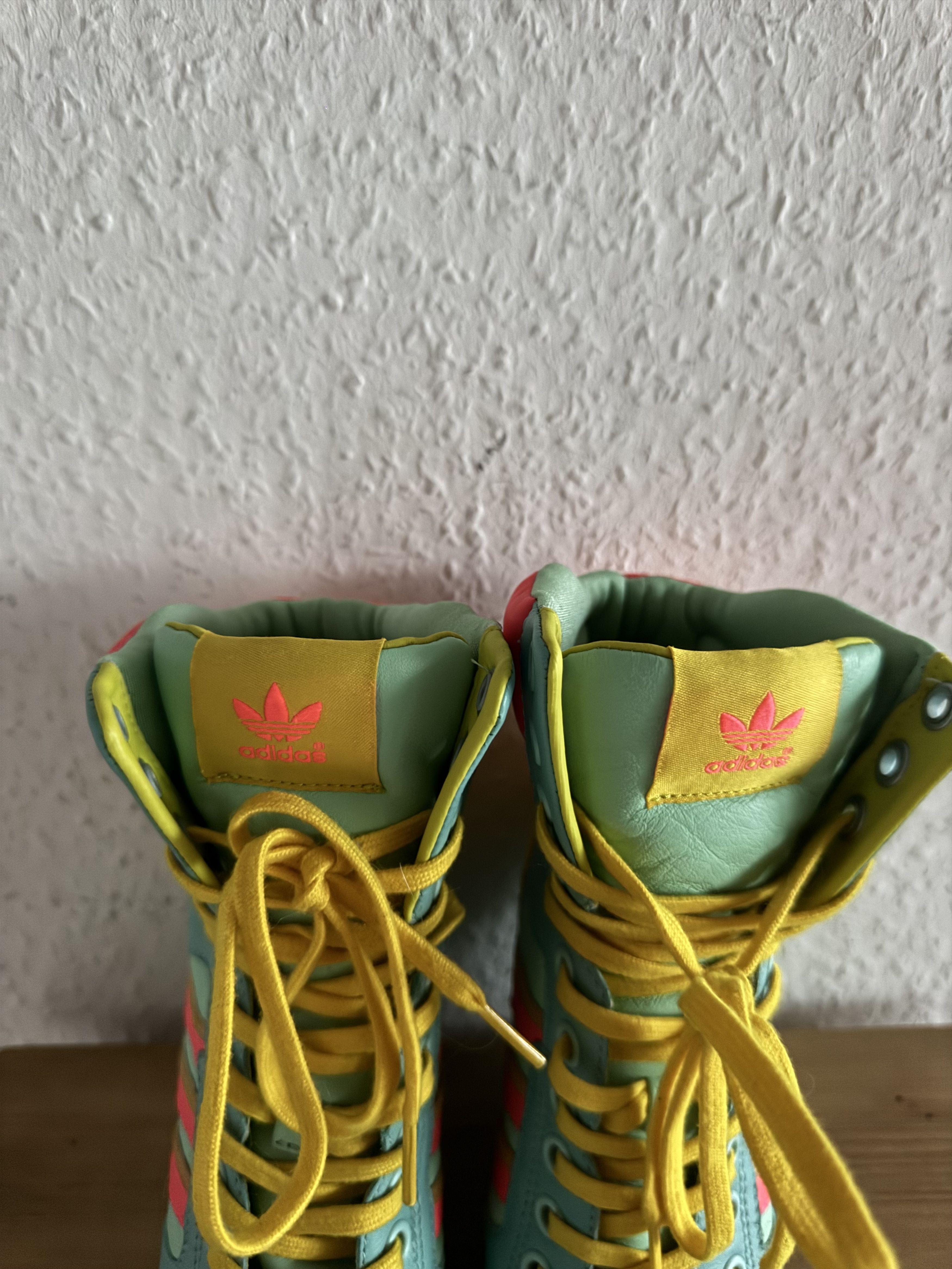 Adidas × Jeremy Scott Wedge Platform Sneakers Size US 5.5 / IT 35.5 - 9 Thumbnail