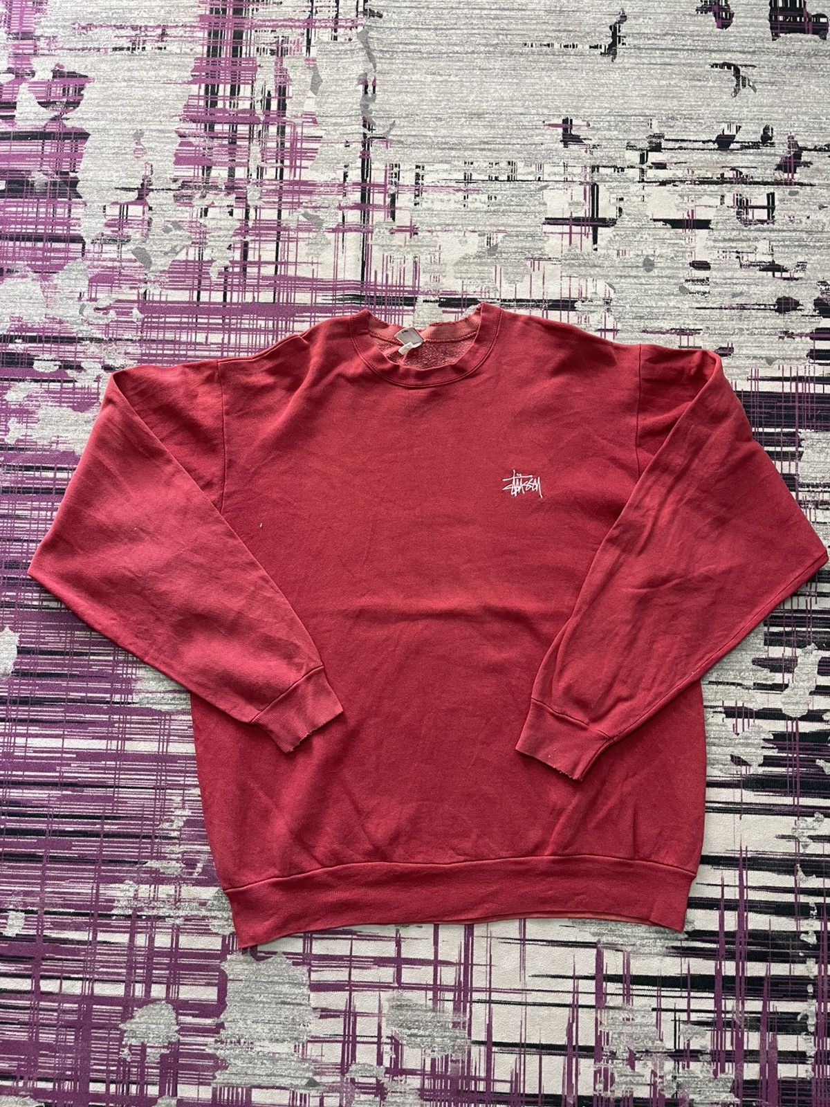 Stussy VINTAGE STUSSY EMBROIDERED SWEATSHIRT VERY RARE Size US L / EU 52-54 / 3 - 1 Thumbnail