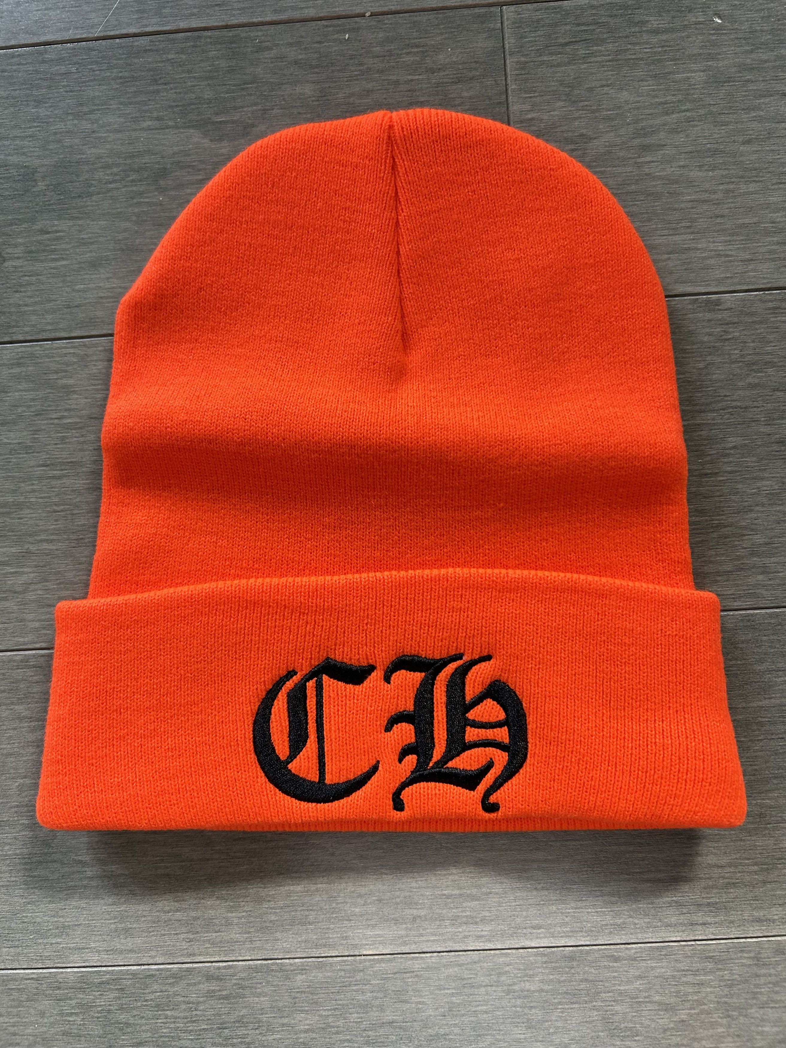 Chrome Hearts Chrome Hearts CH Logo Beanie Orange Size ONE SIZE - 1 Thumbnail