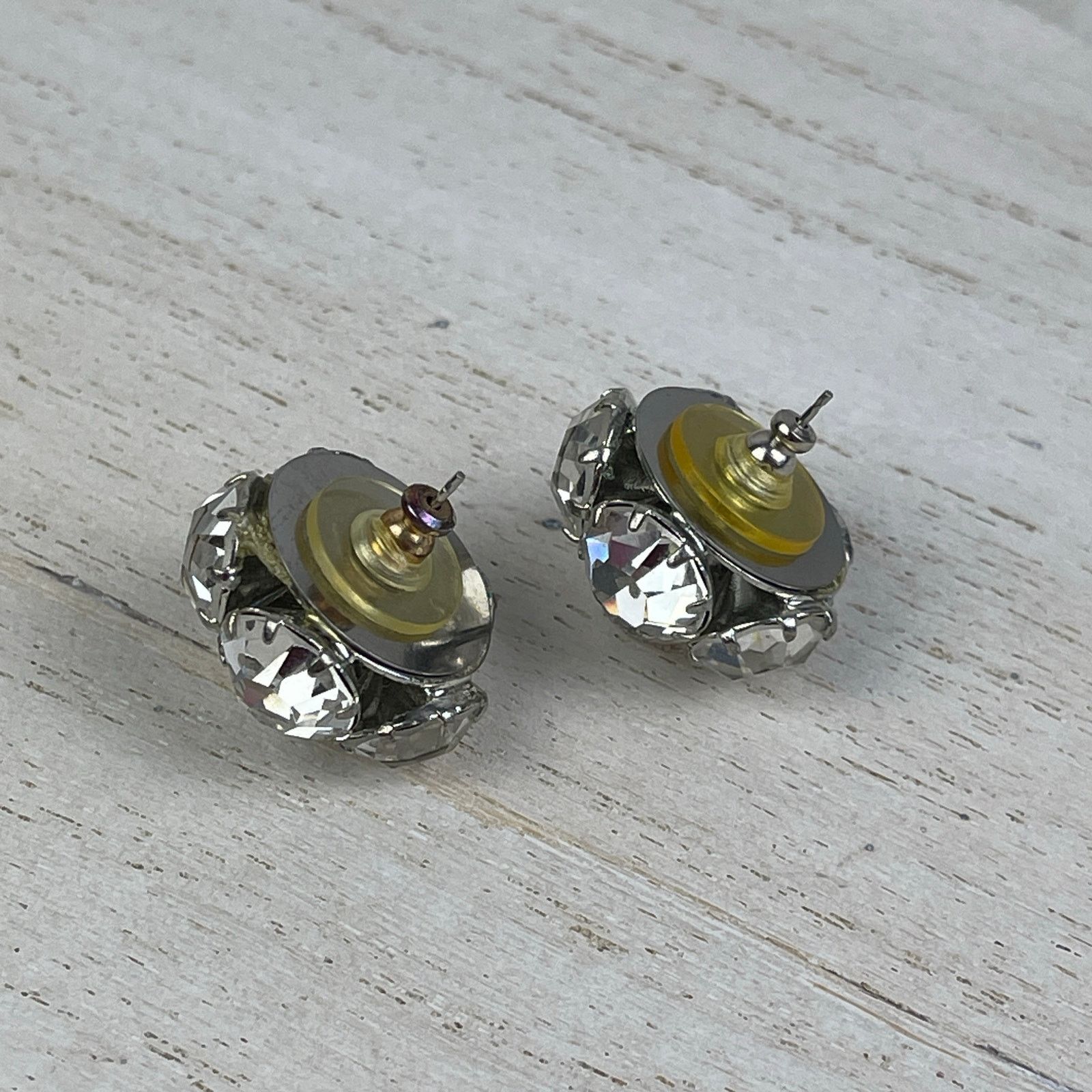 Vintage VTG 80’s CC Courtenay Crystal Star Ball Earrings Rhinestone Size ONE SIZE - 13 Thumbnail
