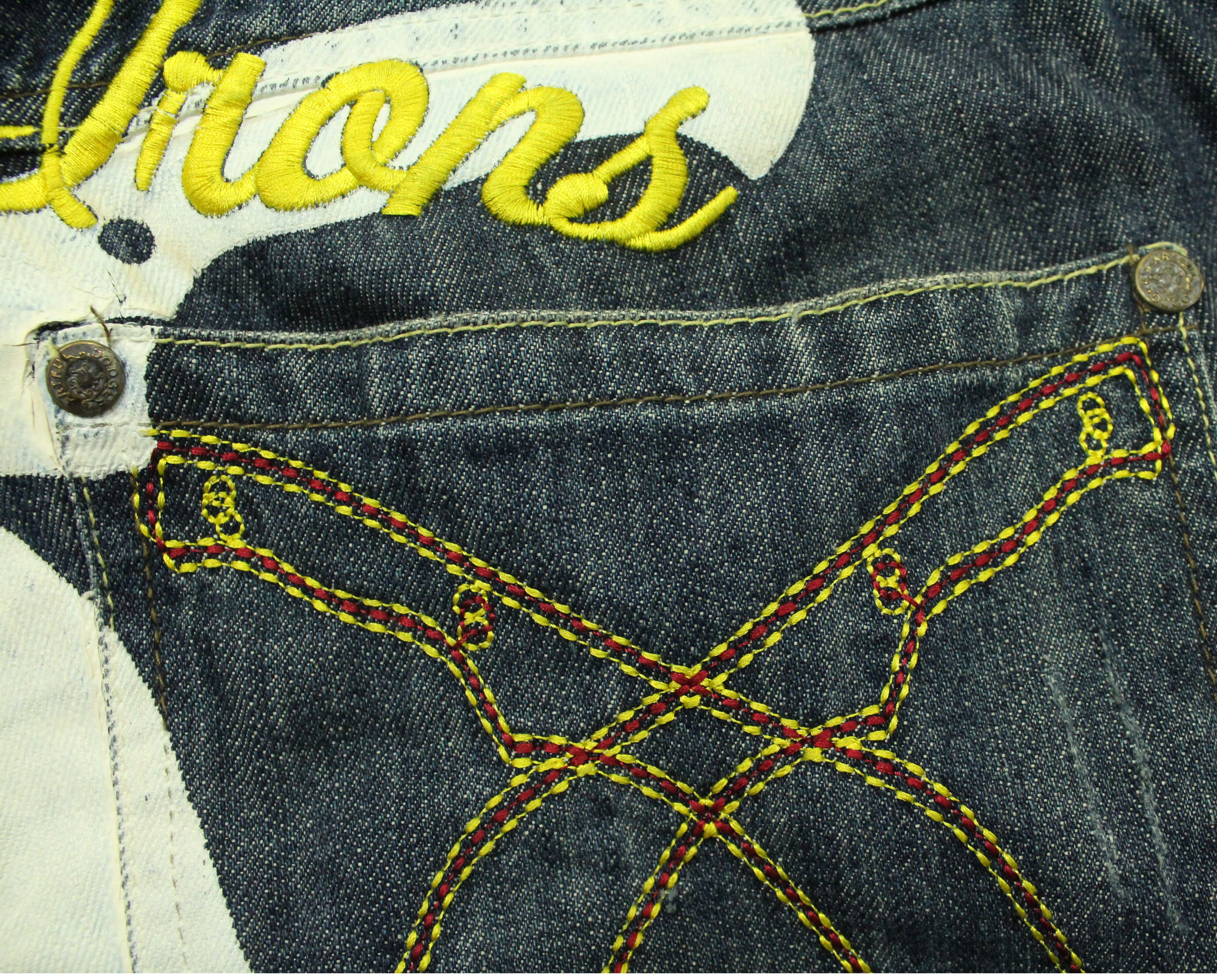 Artful Dodger ARTFUL DODGER Denim Printed Embroidered Motif Size US 38 / EU 54 - 16 Thumbnail