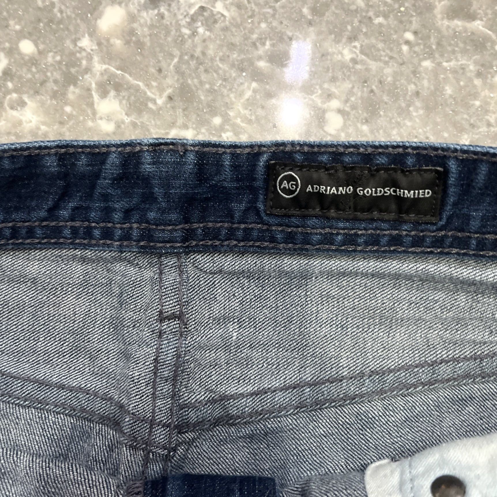 Vintage AG Adriano Goldschmied Jeans Mens 36x32 Denim Blue 5-Pocket Tapered Slimming Regular Adult Mens Jeans Size US 36 / EU 52 - 2 Thumbnail