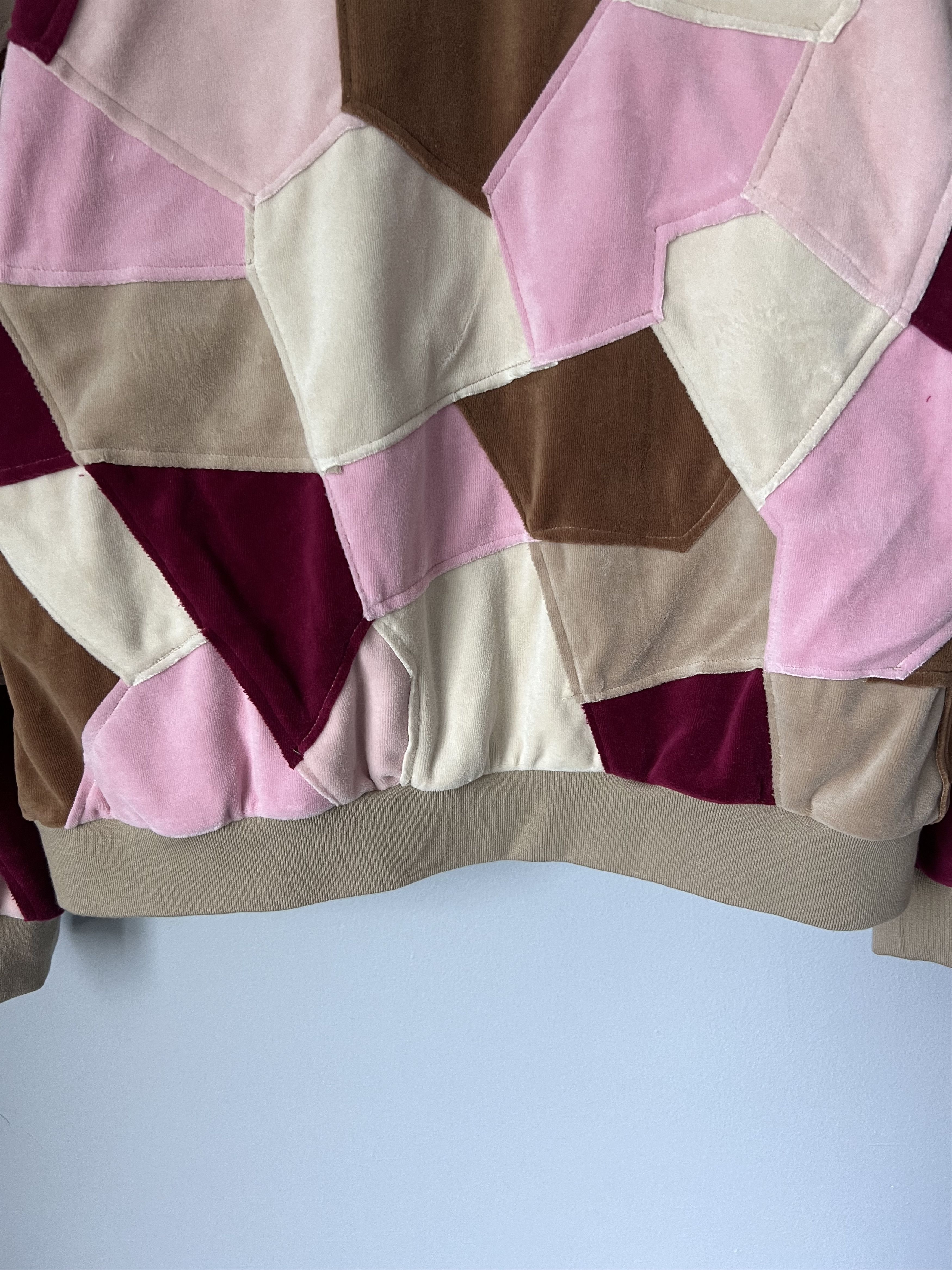 Supreme Supreme Patchwork Velour Track Jacket in Tan Size US L / EU 52-54 / 3 - 7 Thumbnail