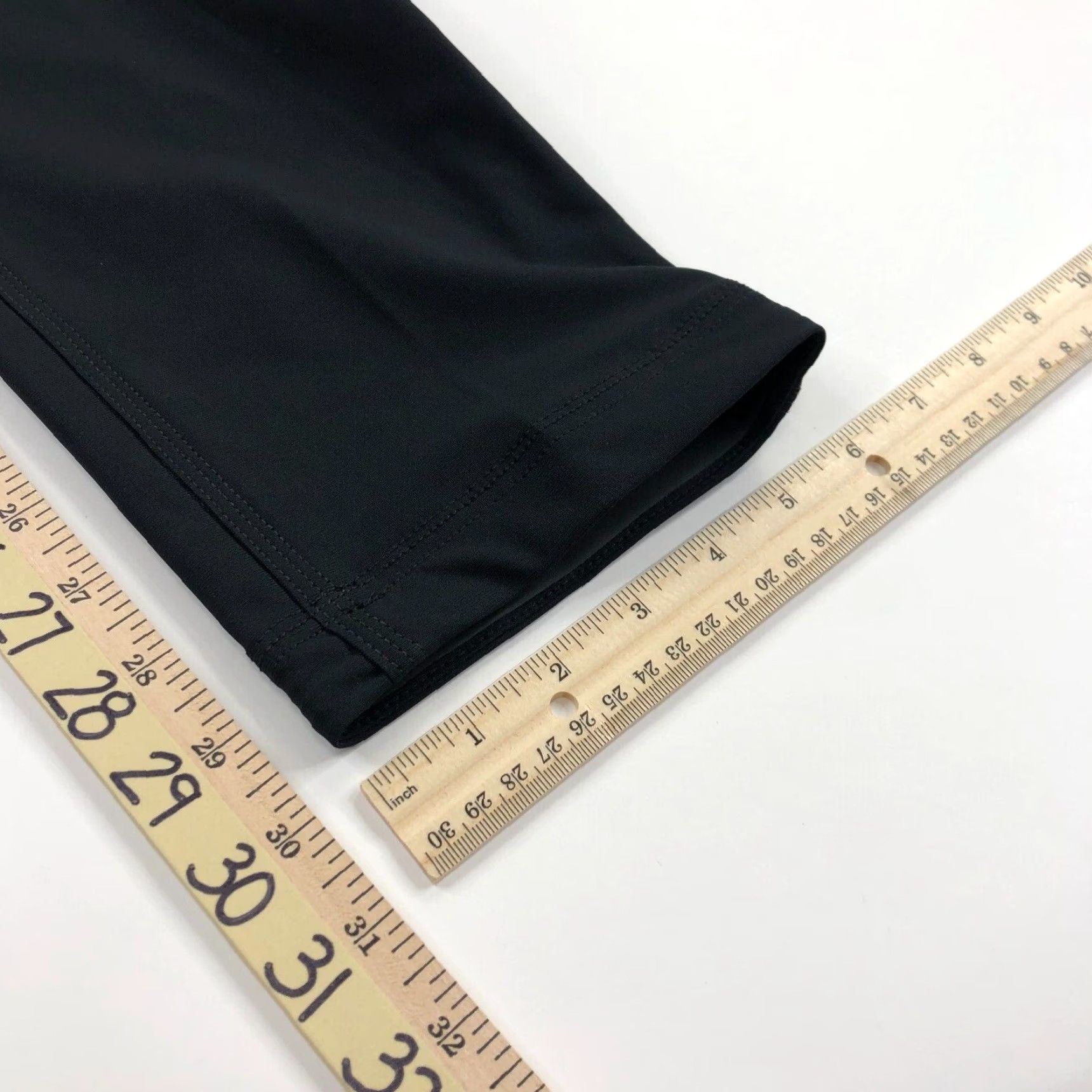 Lululemon Lululemon City Sleek Pants Mid Rise Black MINT Regular 31 in W 30 in L Nylon Polyester Spandex Pockets Women Modern Casual Pants Size 32" / US 10 / IT 46 - 7 Thumbnail