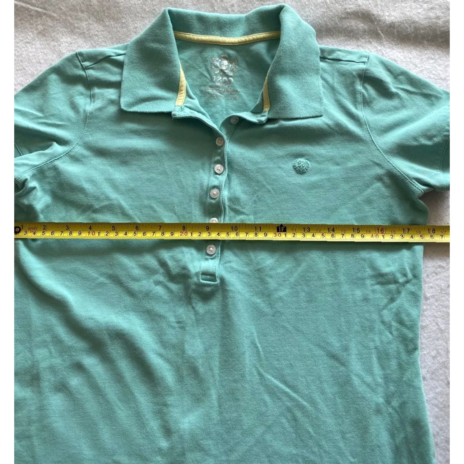 Izod IZOD Polo Shirt Women’s M Green Polyester & Spandex Activewear Golf Top / 18-2 Size M / US 6-8 / IT 42-44 - 4 Thumbnail