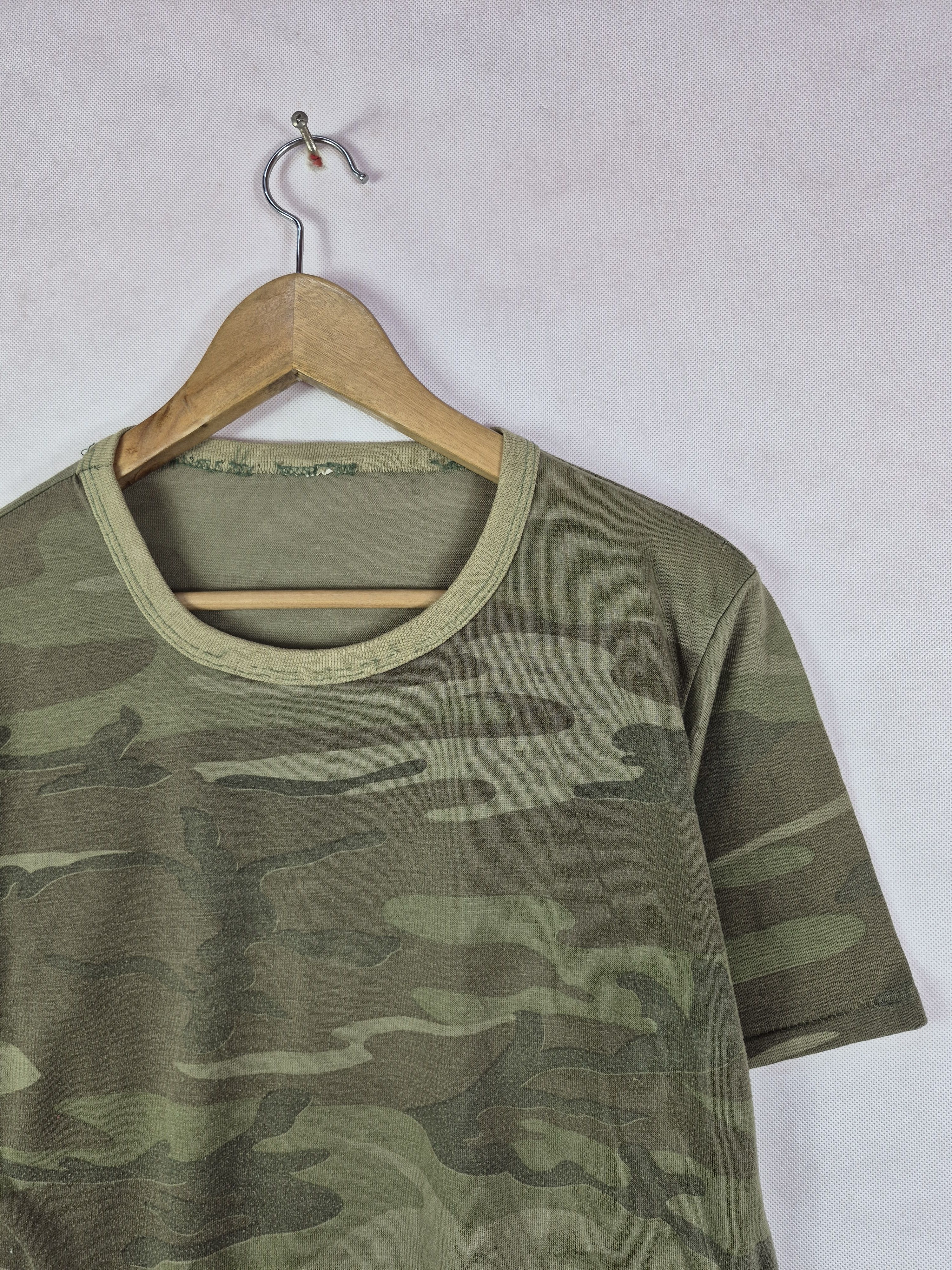Vintage 🔥 Vintage 90s Army Camo Paper Thin Tee Size US M / EU 48-50 / 2 - 3 Thumbnail