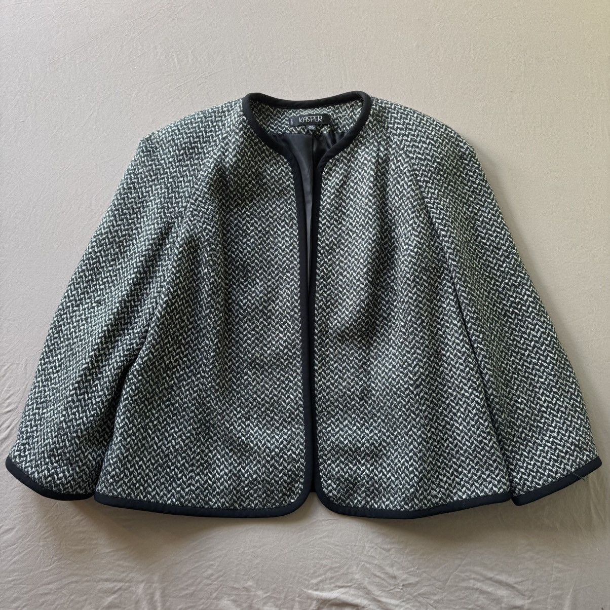 Kasper Vintage Kasper Silk Blend Open front Blazer Size XXL / US 16-18 / IT 52-54 - 1 Thumbnail