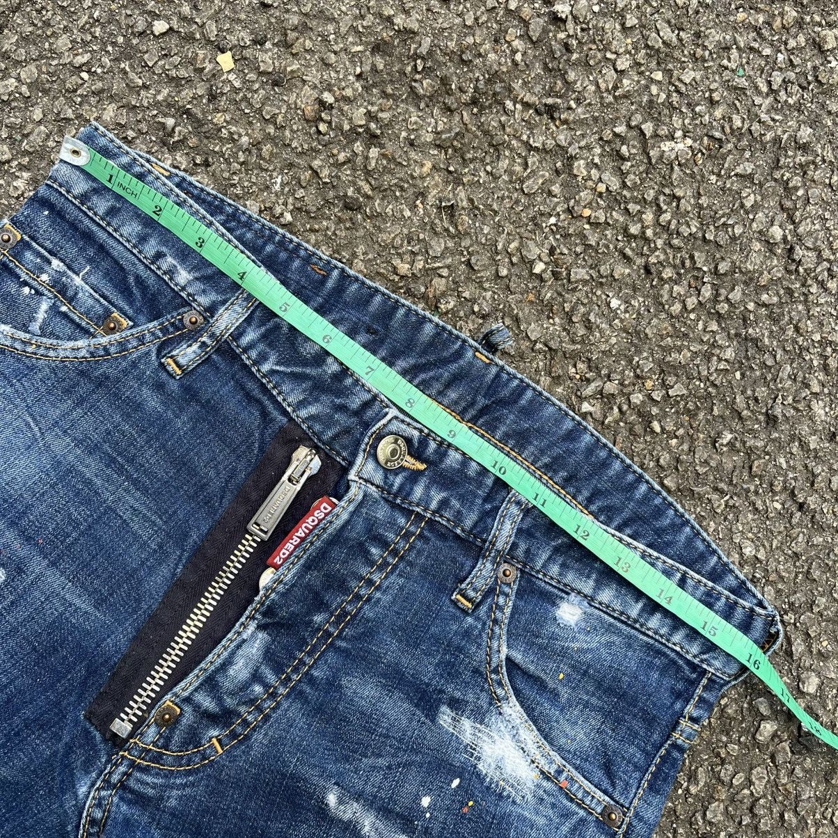 Dsquared2 Distressed Denim DSQUARED2 Jeans Paint Splash Slim Pants Size US 30 / EU 46 - 7 Thumbnail