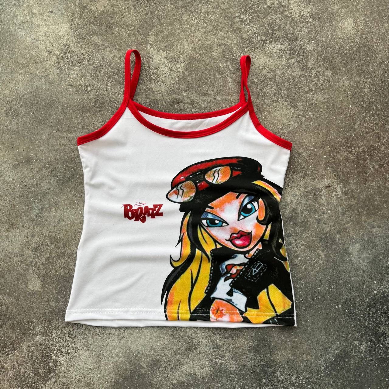 Japanese Brand BRATZ Vintage Y2K Glam Sexy Tank Top Size M / US 6-8 / IT 42-44 - 2 Thumbnail